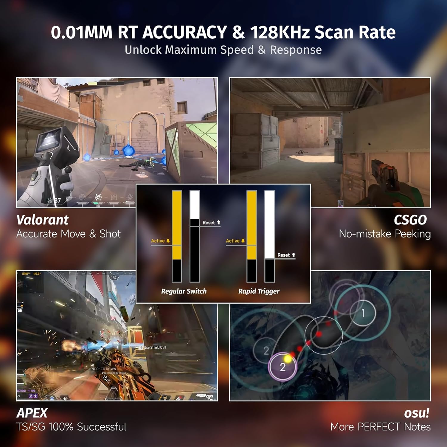 ATTACK SHARK X68 HE Rapid Trigger Keyboard