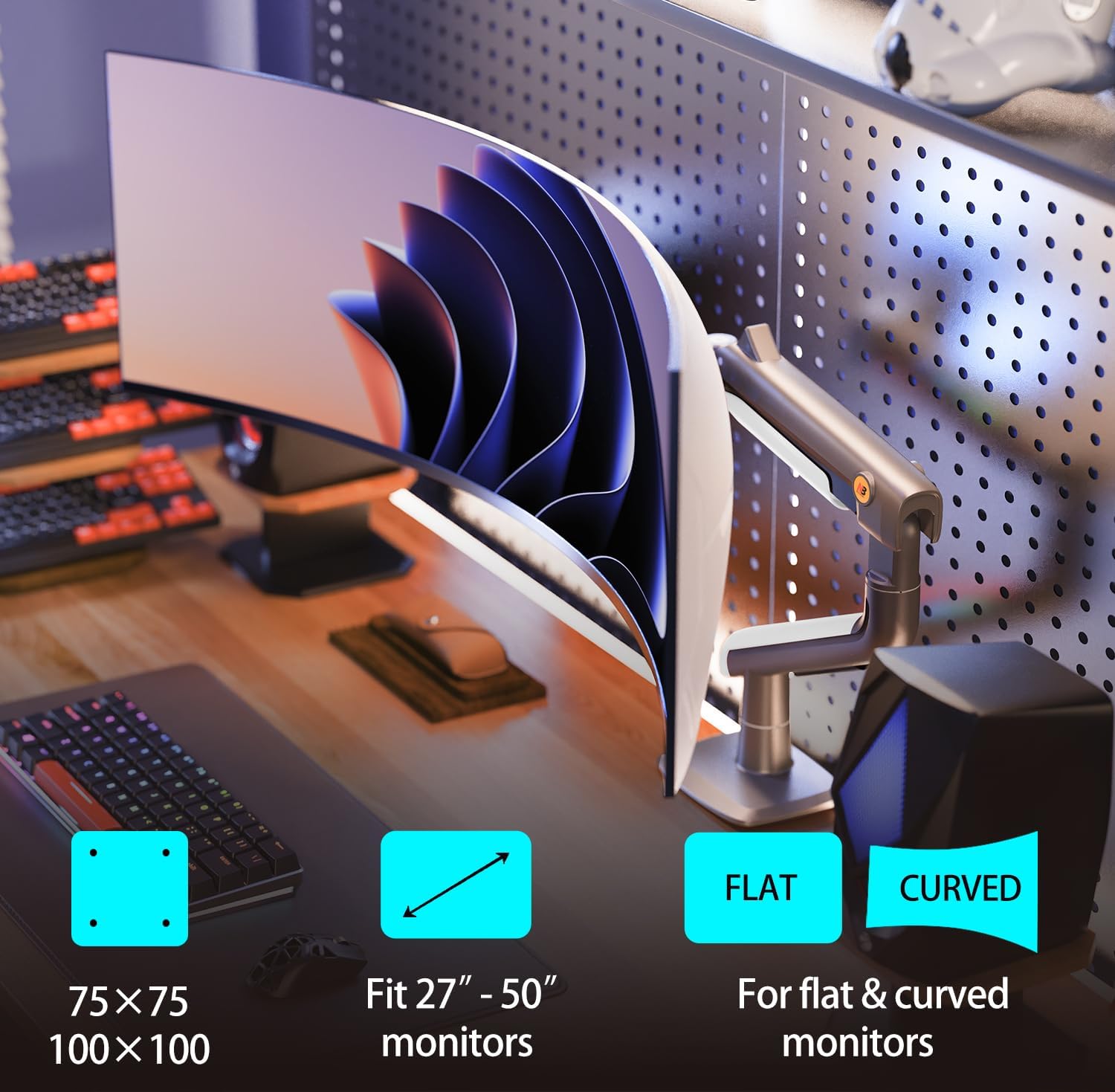 NB Ergonomic Gaming Monitor Arm J5 27-50 inch
