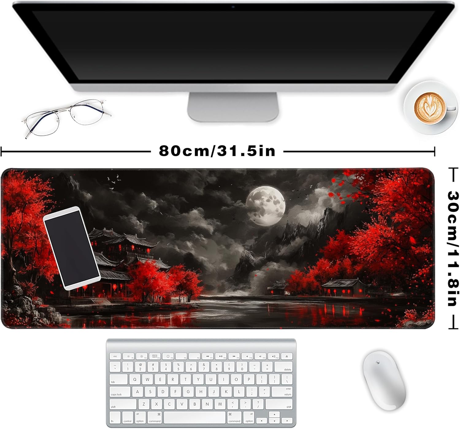 Long Extended Gaming Mouse Pad 80x30 cm