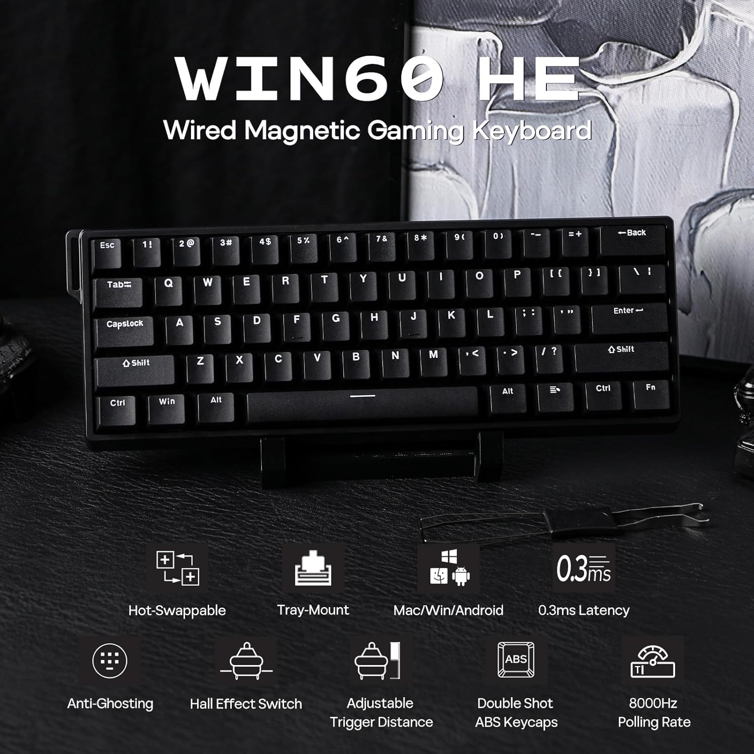 EPOMAKER AULA WIN60 HE Wired 60% Keyboard