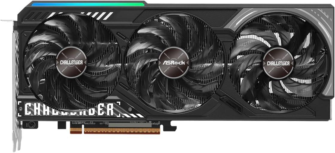 ASRock AMD Radeon RX 9070 Challenger 16GB Graphics Card - 16GB GDDR6, 256-bit, 1x HDMI, 3x DisplayPo