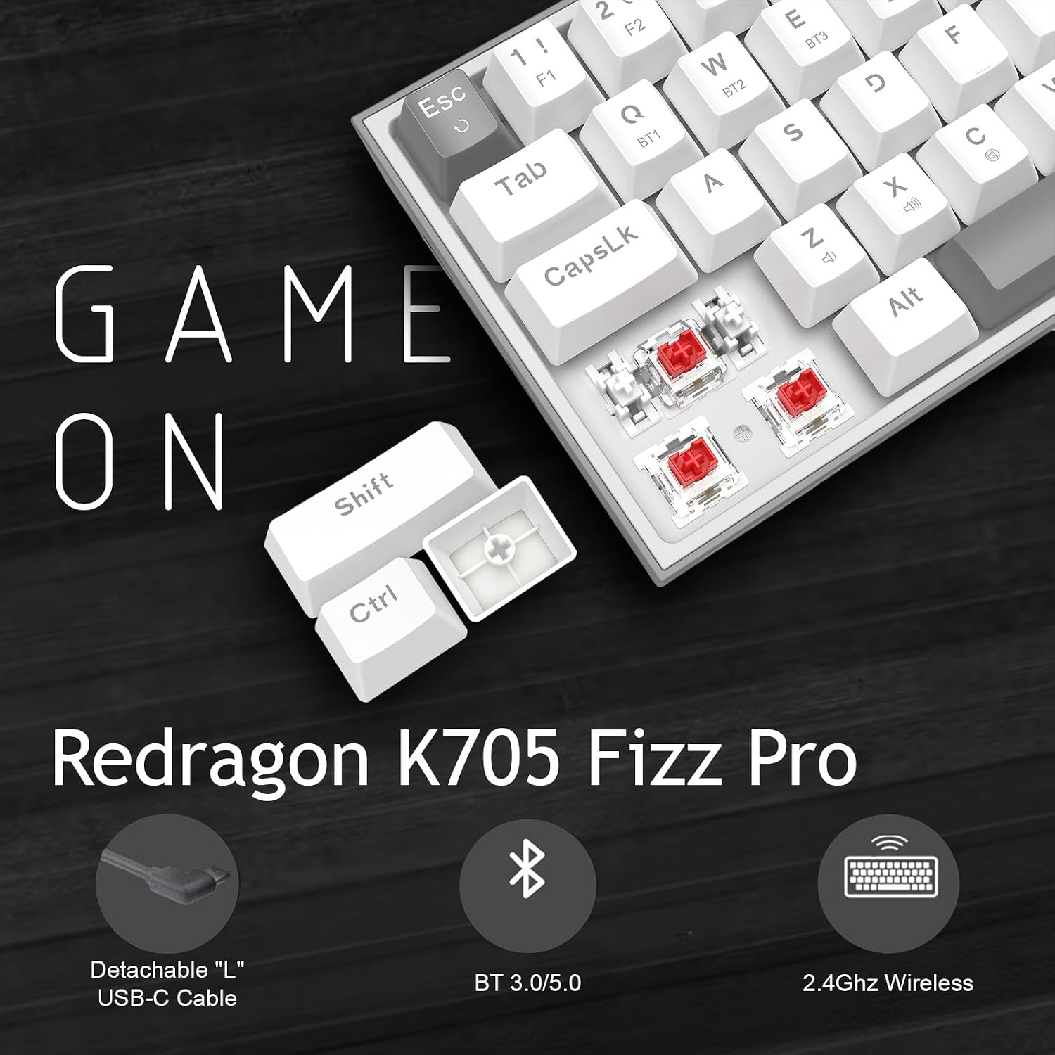 Redragon K705 PRO 65% Wireless Mechanical Keyboard RGB
