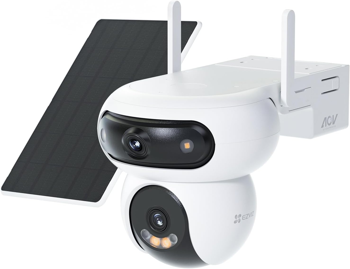 EZVIZ HB90 Dual 8MP Wireless Dual-Lens Motorized Solar Outdoor Security Camera Always-On Mode AI Person & Vehicle Detection With 8W Solar Panel