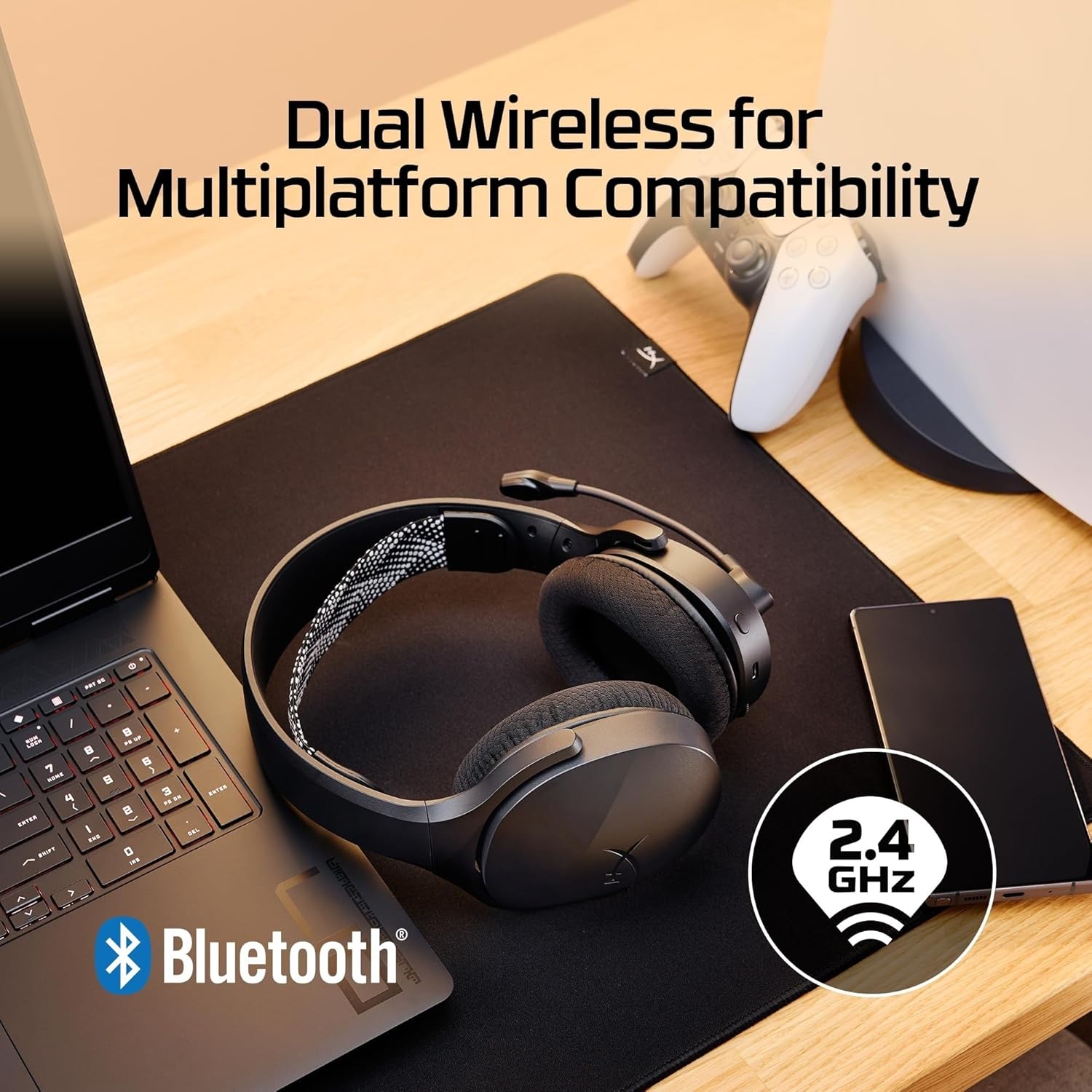 HyperX Cloud Jet Dual Wireless Gaming Headset (AJ0T1AA)