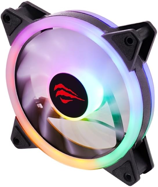 F2089 RGB LED 120mm Case Fan - 1500 RPM High Airflow Quiet Cooling Fan
