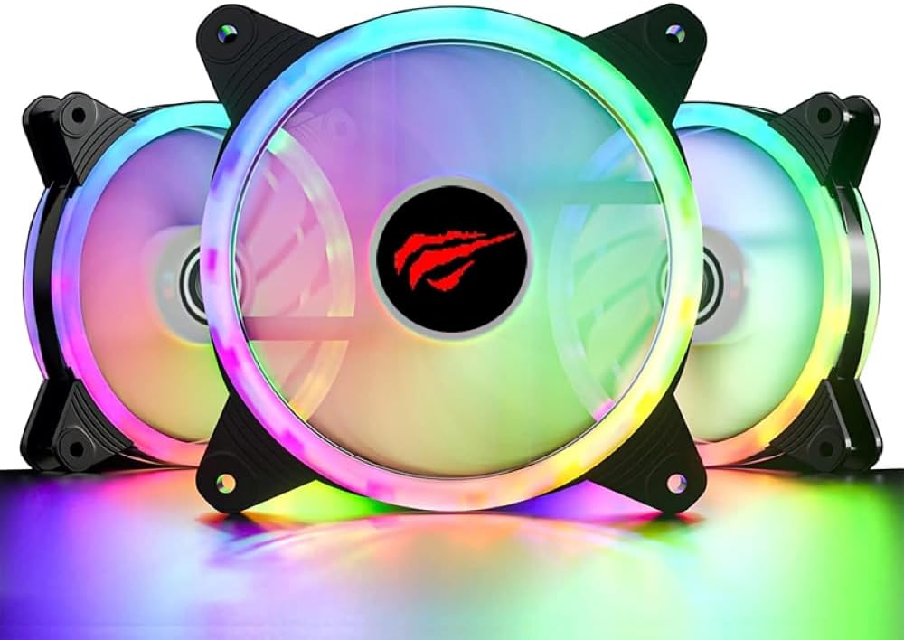 F2089 RGB LED 120mm Case Fan - 1500 RPM High Airflow Quiet Cooling Fan