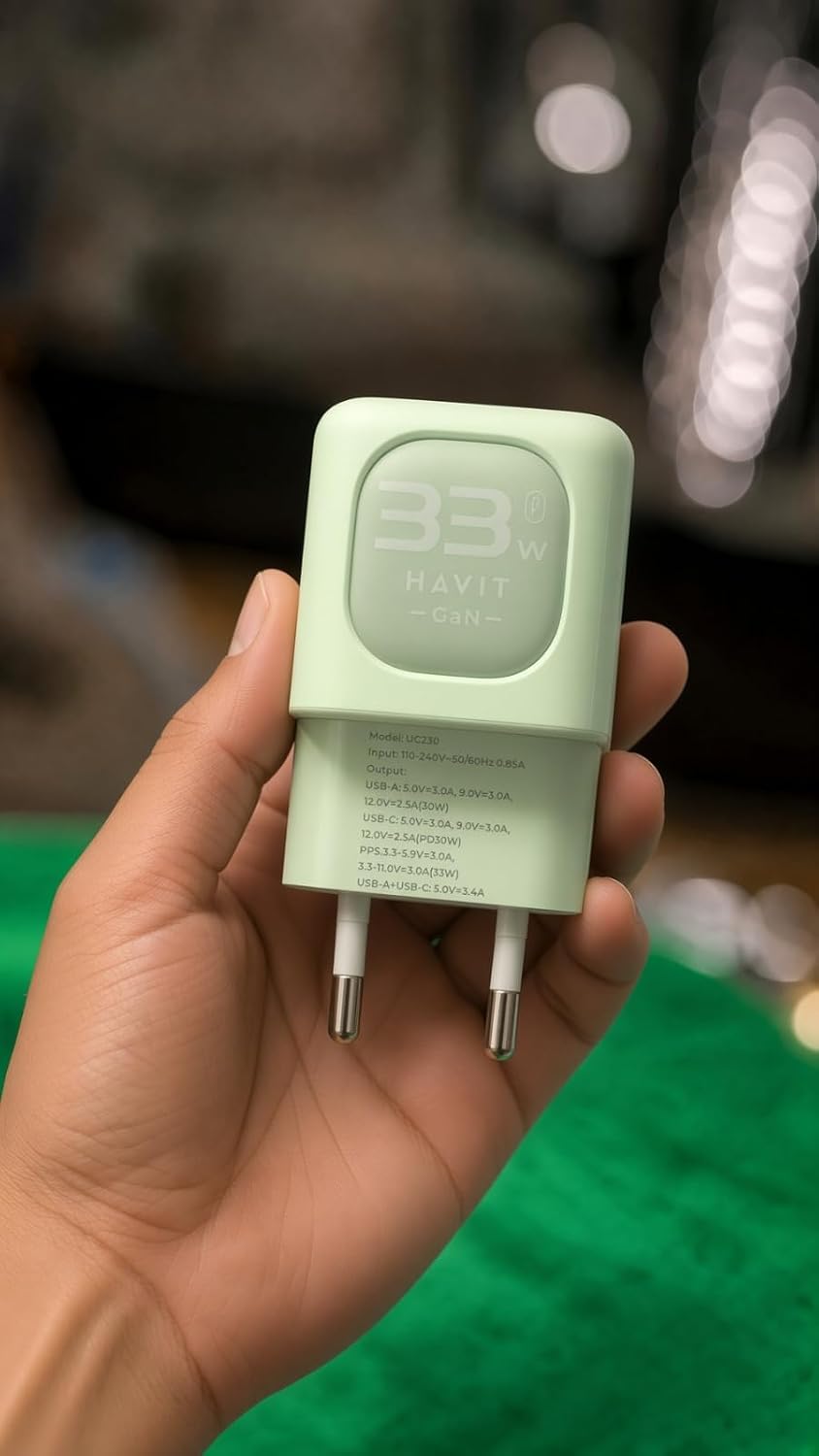 Havit UC230 33W GaN Dual Port USB-C Charger