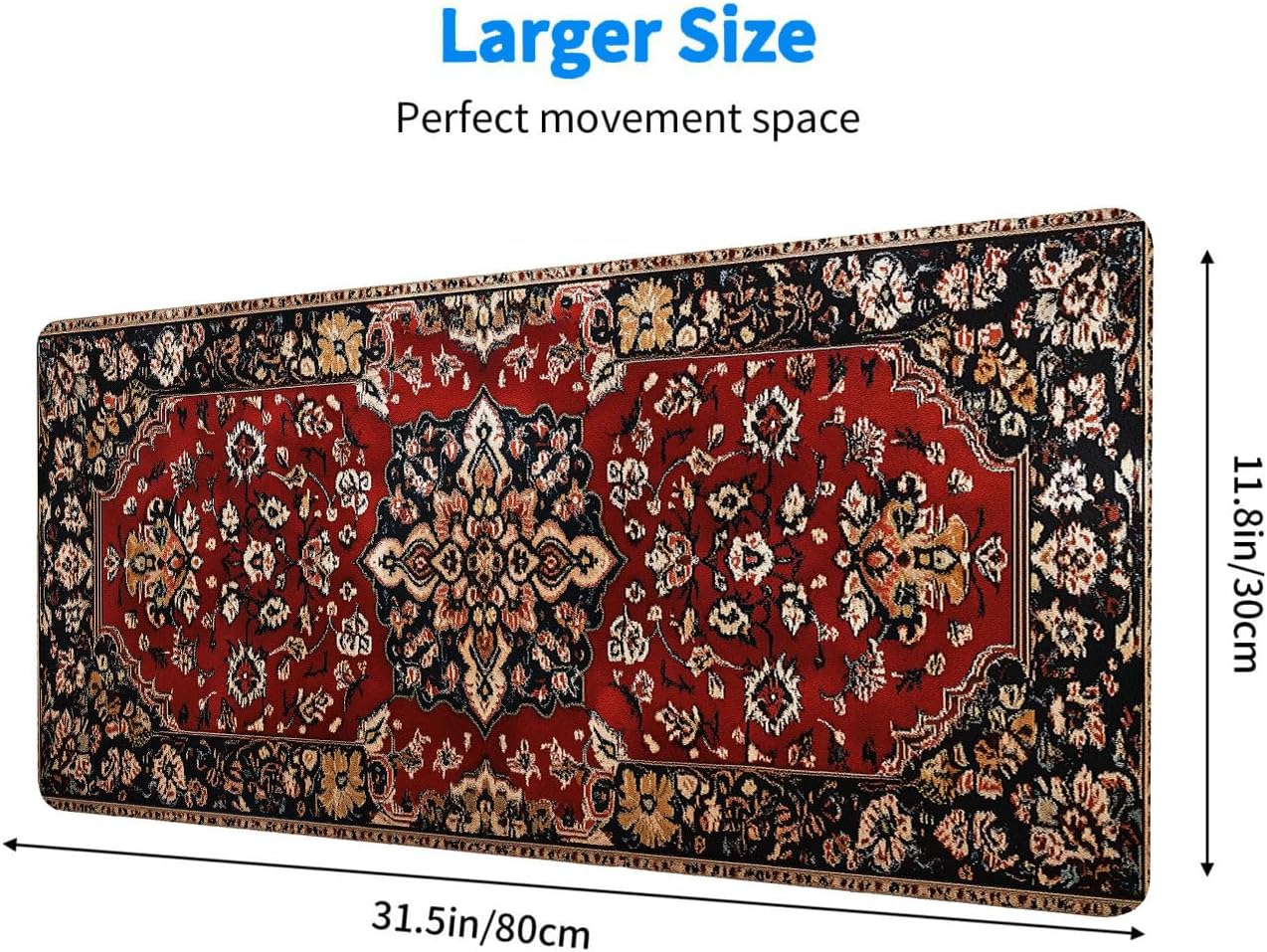 Bohemian Large Gaming Mouse Pad 31.5x11.8