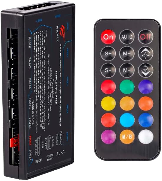 Havit F2093 6-Fan PWM RGB Controller