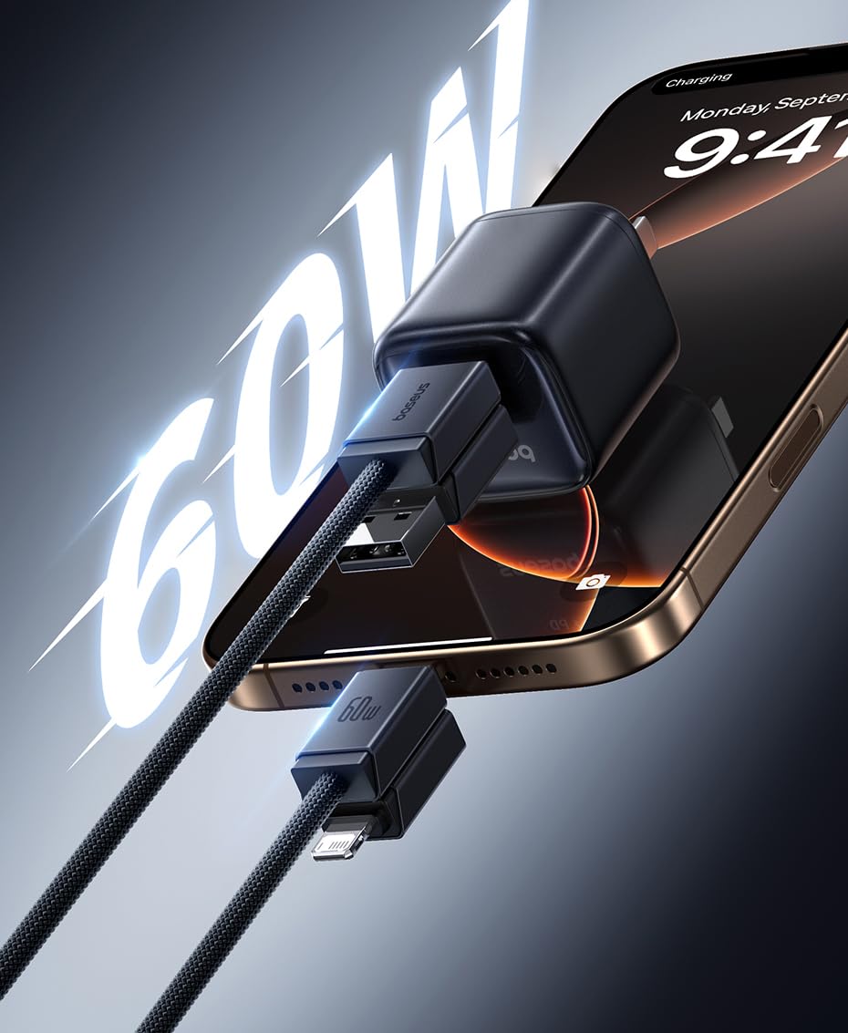 Baseus 4-in-1 60W Fast Charging Cable 0.5m