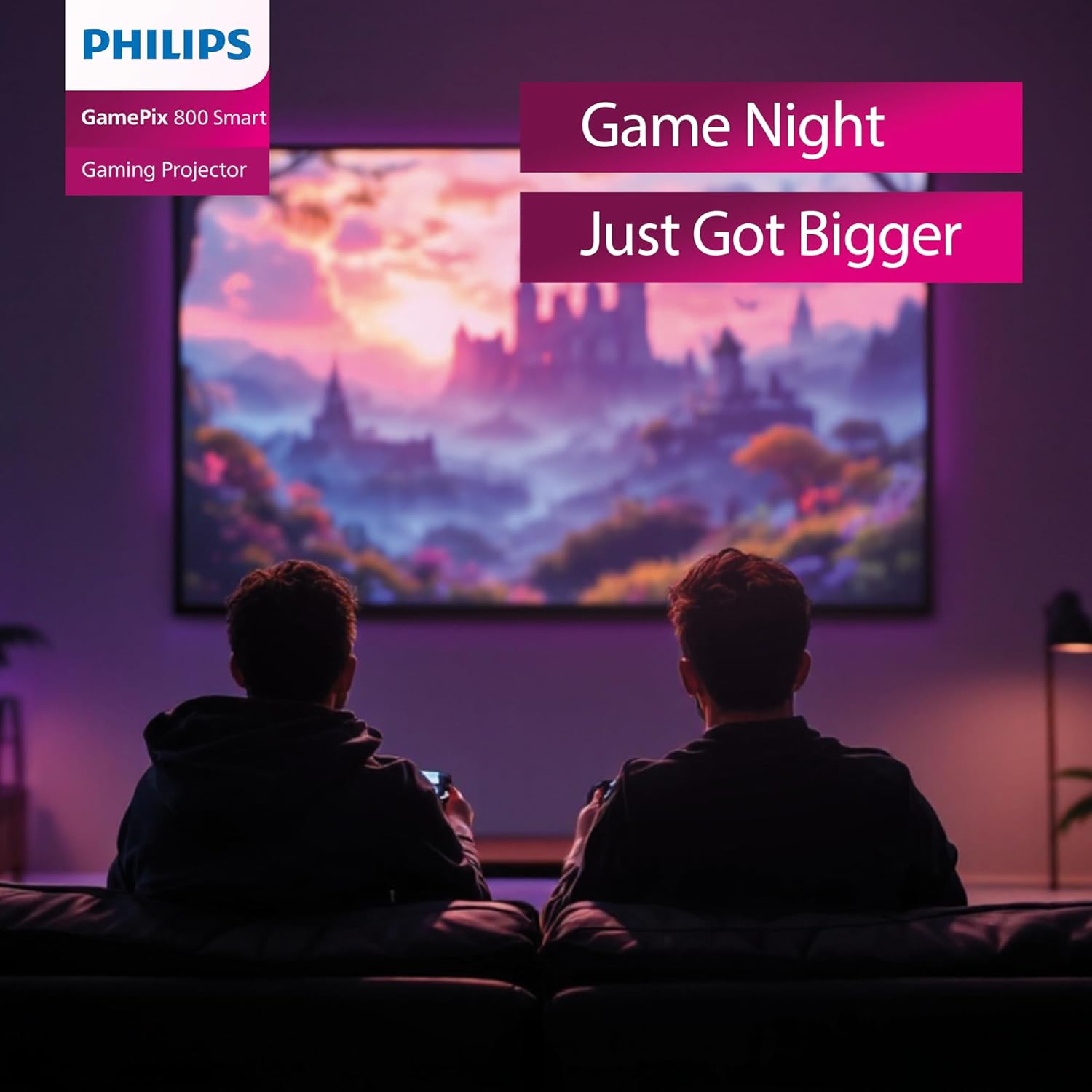 Philips, GamePix 800 smart projector, DLP, home theater, 1920 x 1080 pixels, Full HD, 120 Hz refresh