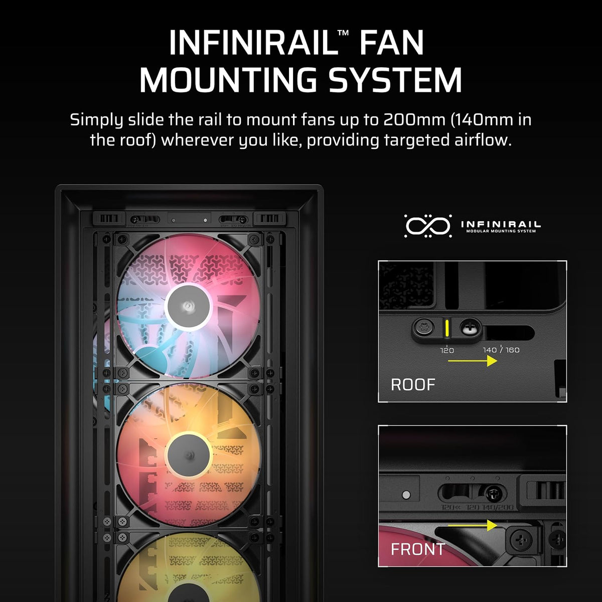 CORSAIR FRAME 5000D RS ARGB Mid-Tower Case Black