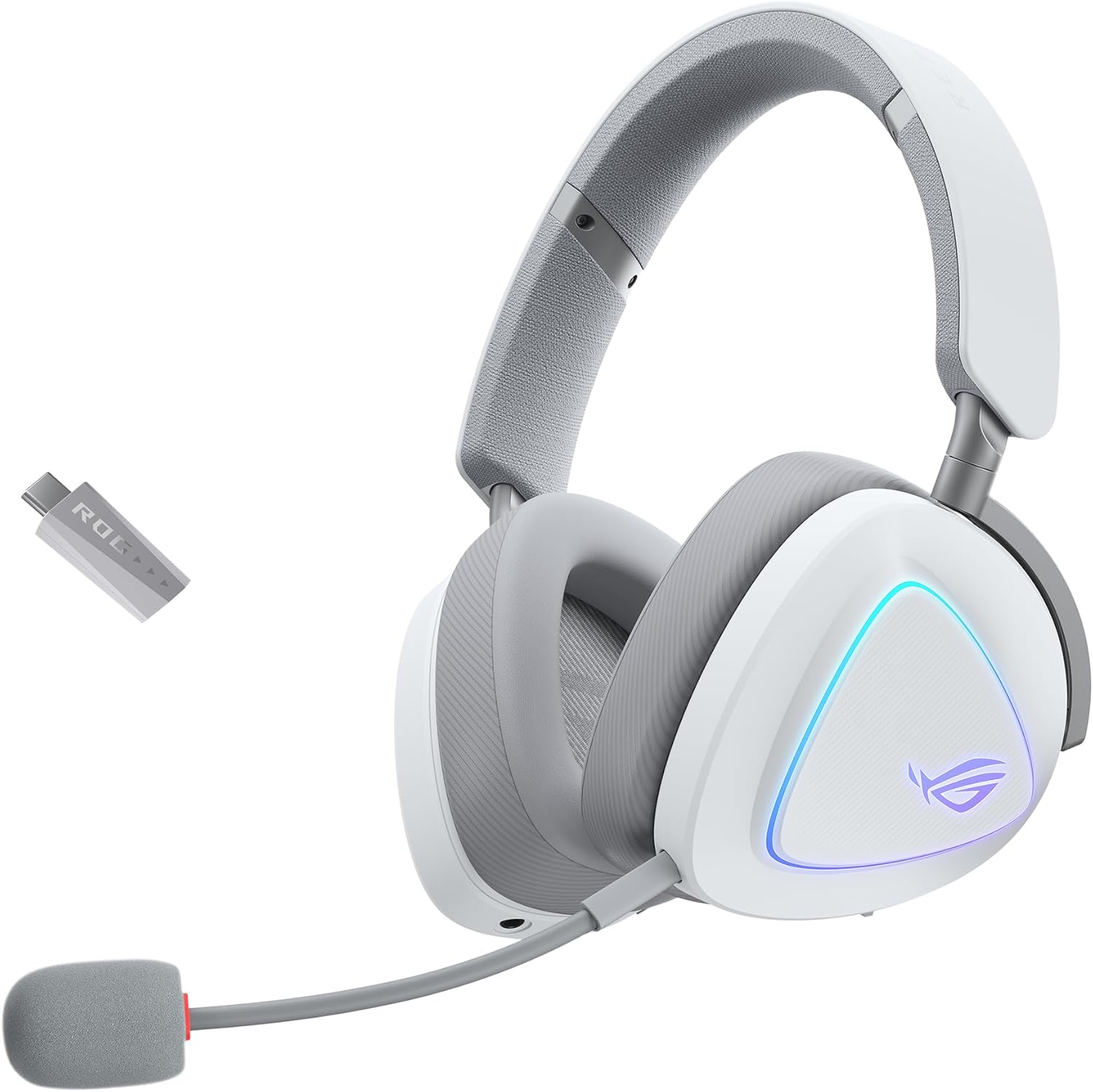 ASUS ROG Delta II Tri-mode Wireless Gaming Headset: ROG SpeedNova, 50MM Titanium-plated Diaphragm Dr