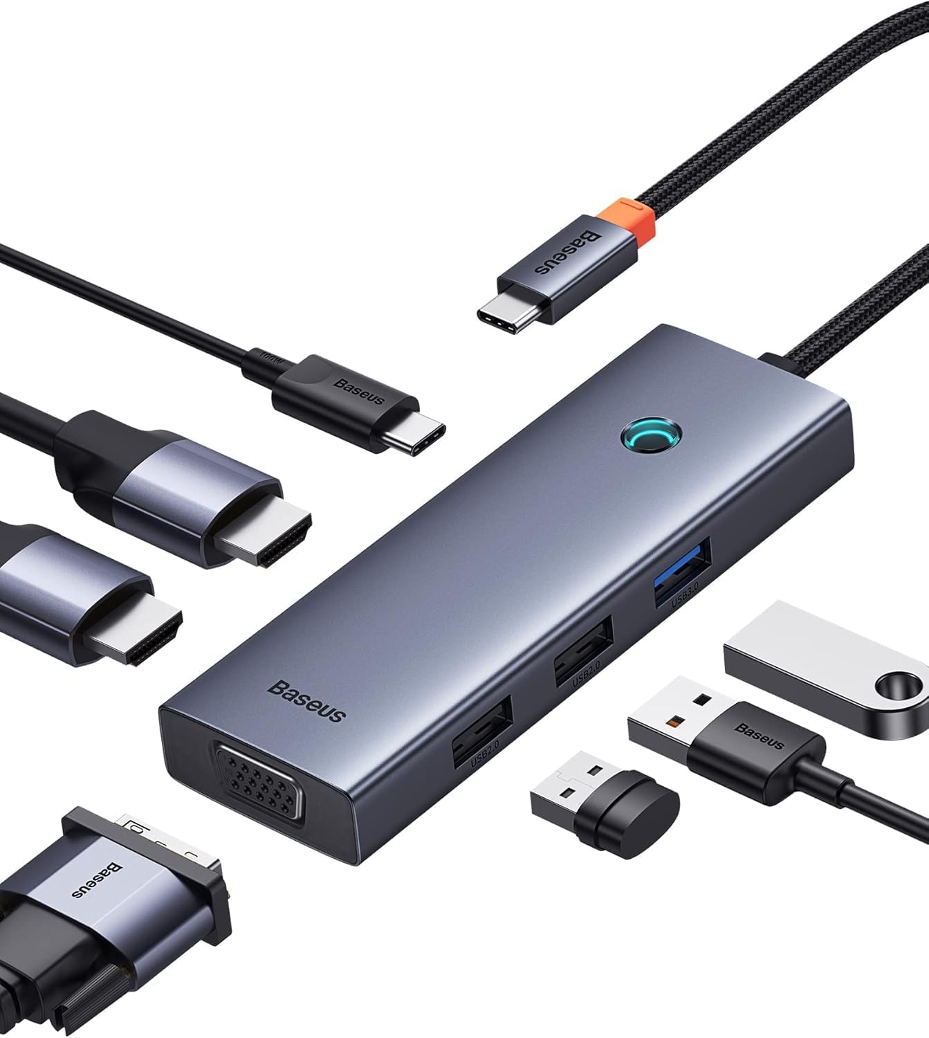 Baseus 7-Port USB-C Triple Display Hub