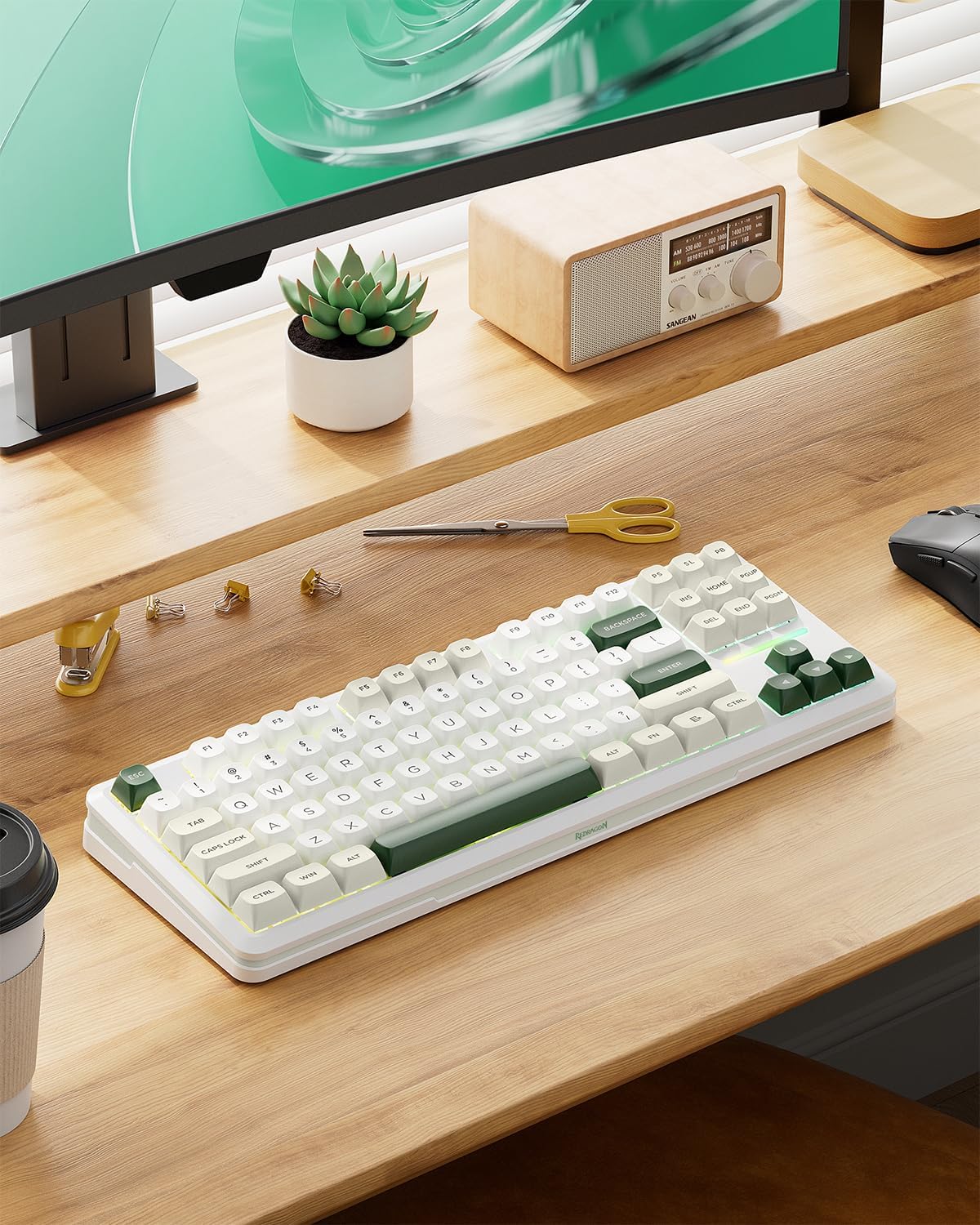 Redragon K734W RGB Pro Mechanical Keyboard 81 Keys