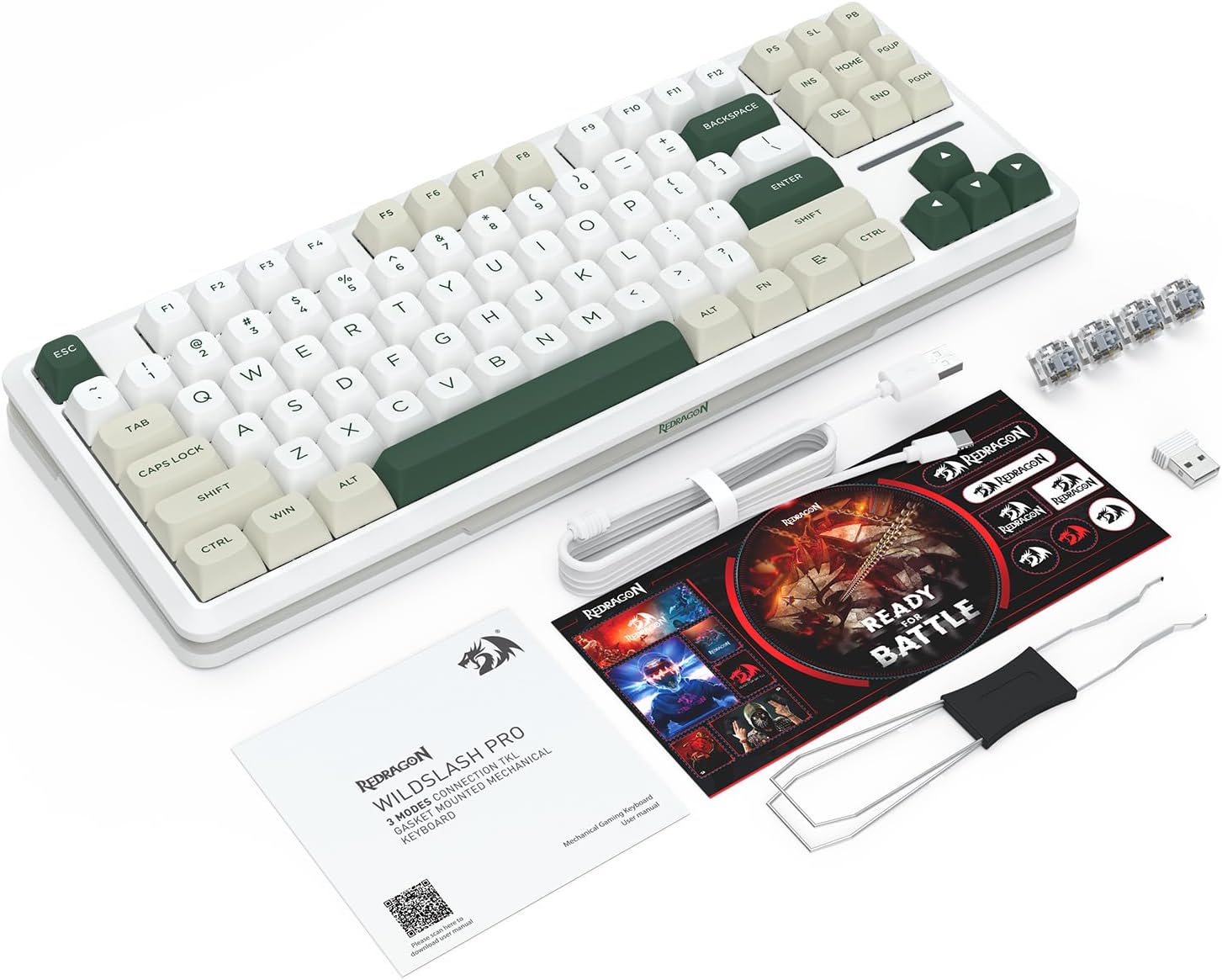 Redragon K734W RGB Pro Mechanical Keyboard 81 Keys