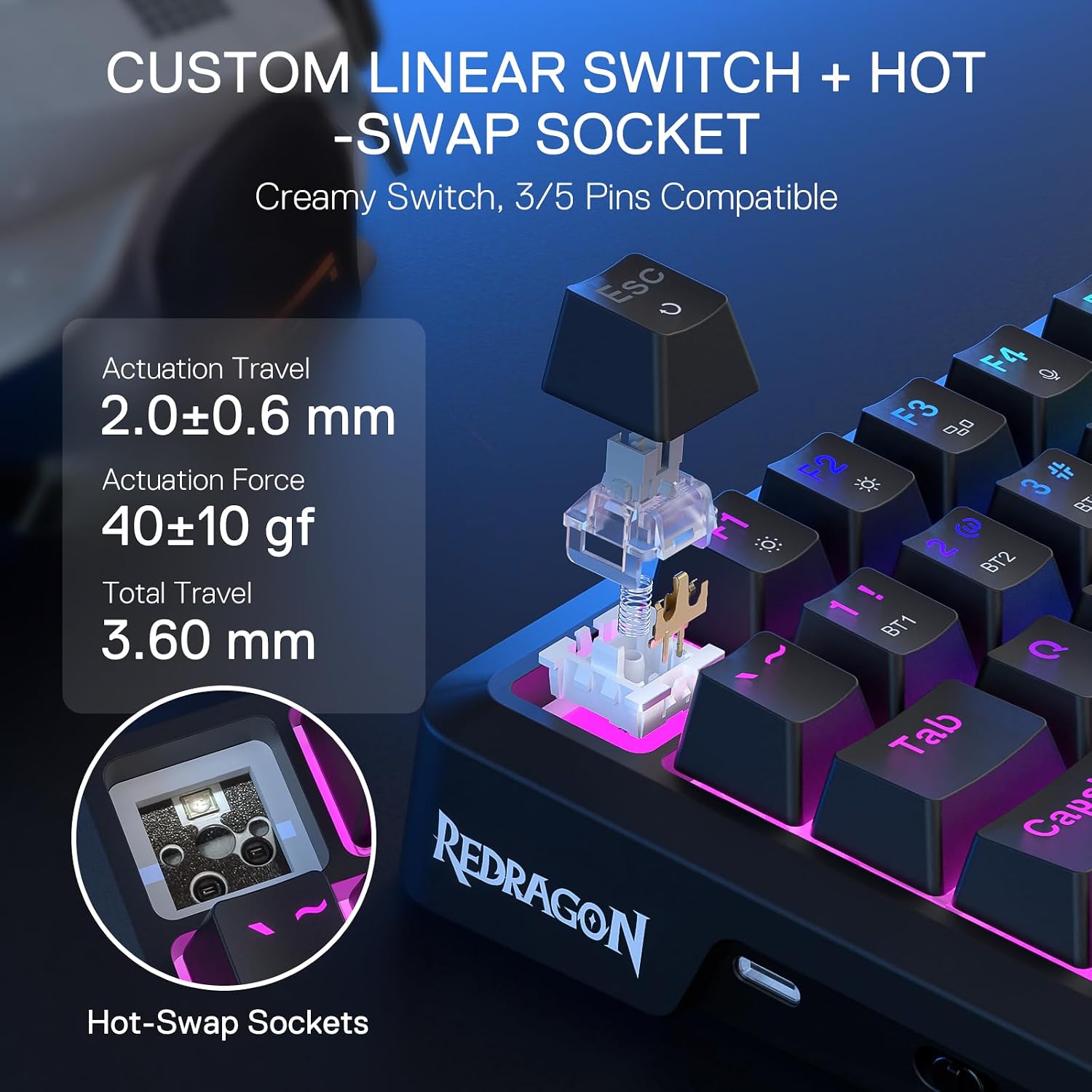 Redragon K724 PRO Wireless Gasket Mechanical Keyboard