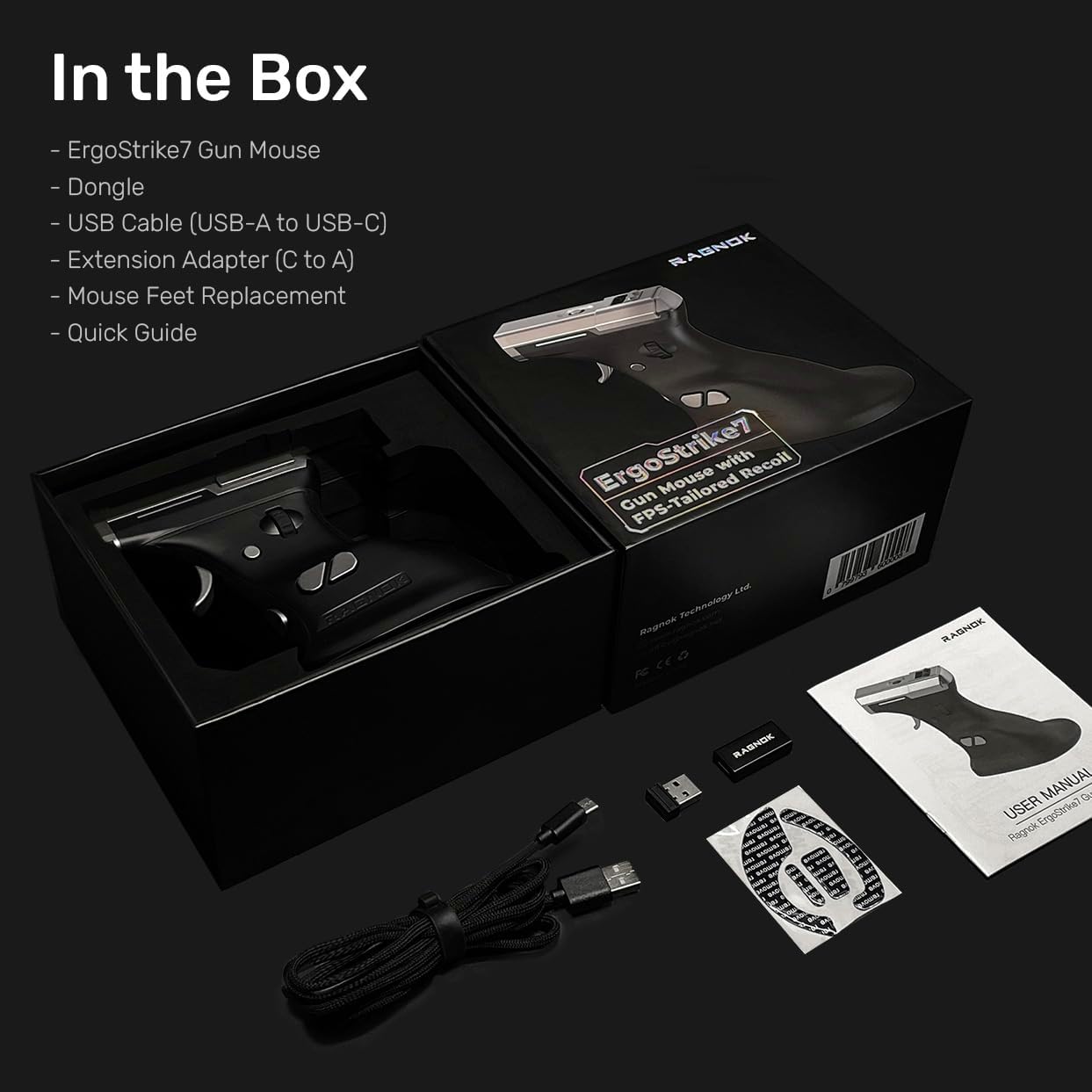 ErgoStrike7 FPS Gaming Mouse USB Wired