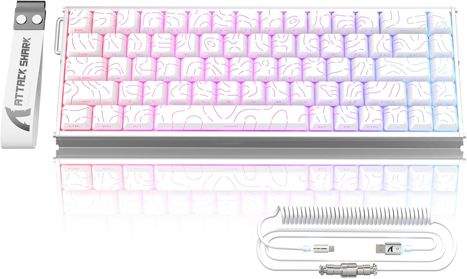 ATTACK SHARK X68MAXHE Gaming Keyboard Rapid Trigger Full Aluminum CNC High Performance 8000Hz Pollin