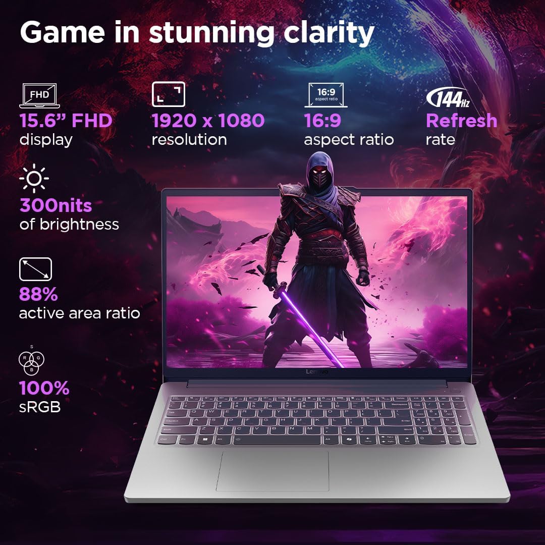 Lenovo Loq Essential 15IAX9E Gaming: Core i5-12450HX, 12GB Ram, 512GB SSD, RTX 3050 6GB, 15.6 FHD-14