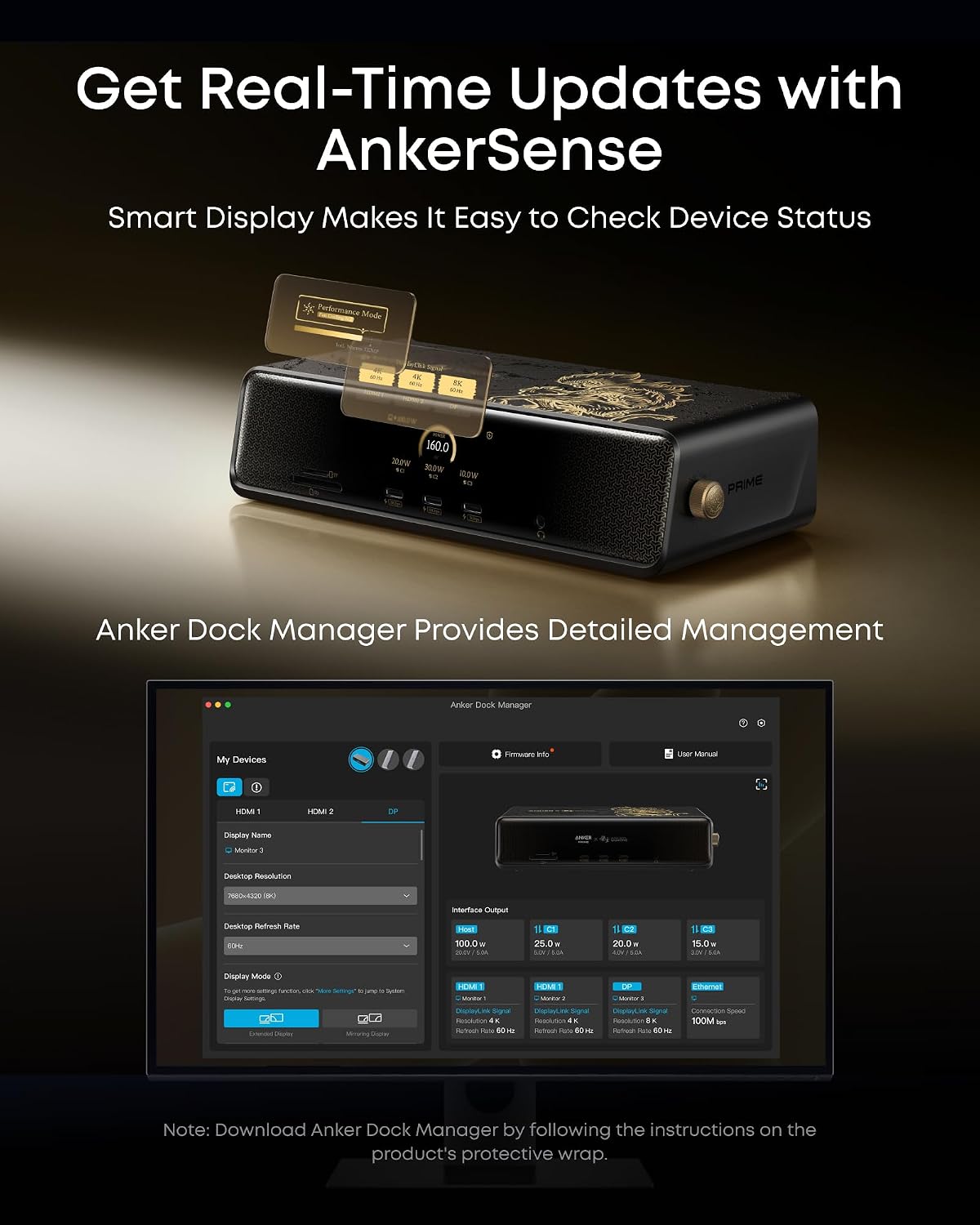 Anker Prime Docking Station DL7400 Black Myth