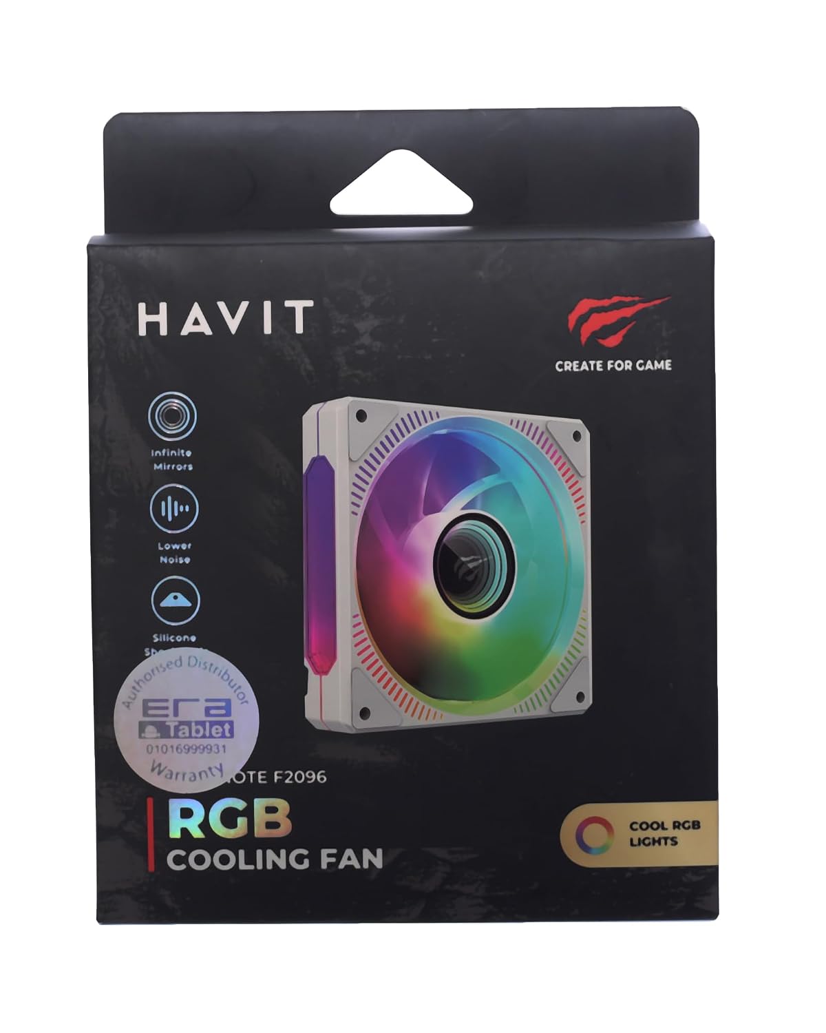 Havit Gamenote F2096 120mm RGB Case Fan - 1800RPM White