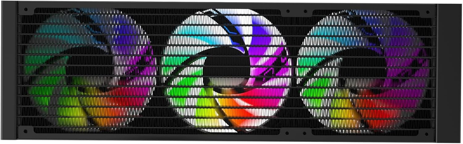 REDRAGON CCW-1017 360 CPU Liquid Cooler With Temperature Display 3x 12cm RGB Fans