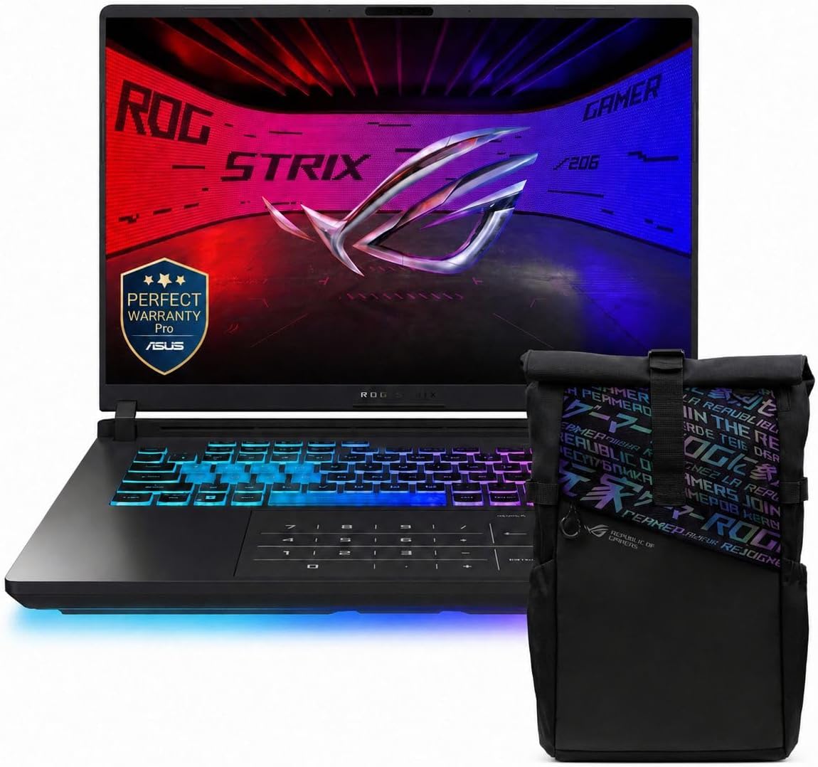 ASUS ROG Strix G16 [G615LM-RV009W] U9-275HX / DDR5 16GB / 512GB SSD/RTX™ 5060 8GB GDDR7 / FHD+ 16-In