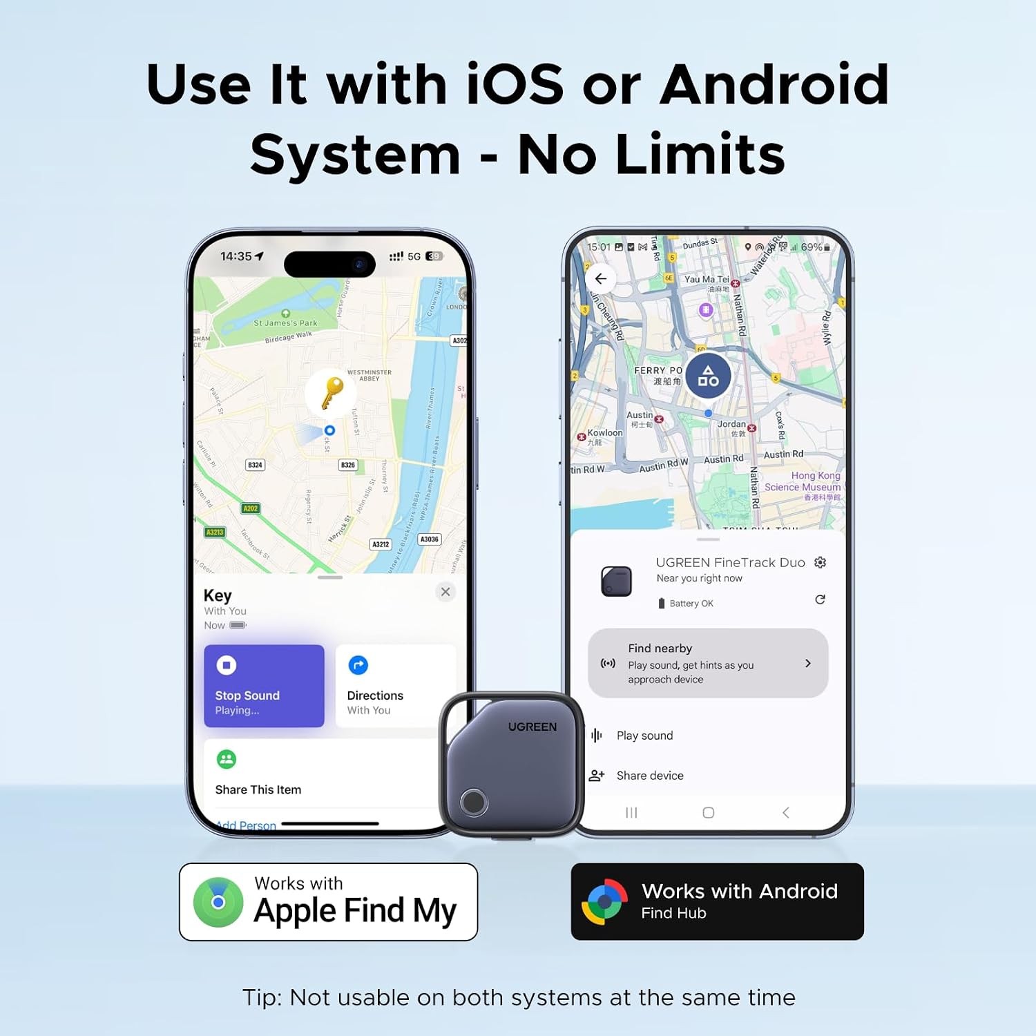 UGREEN FineTrack Duo 4 Pack GPS Tracker