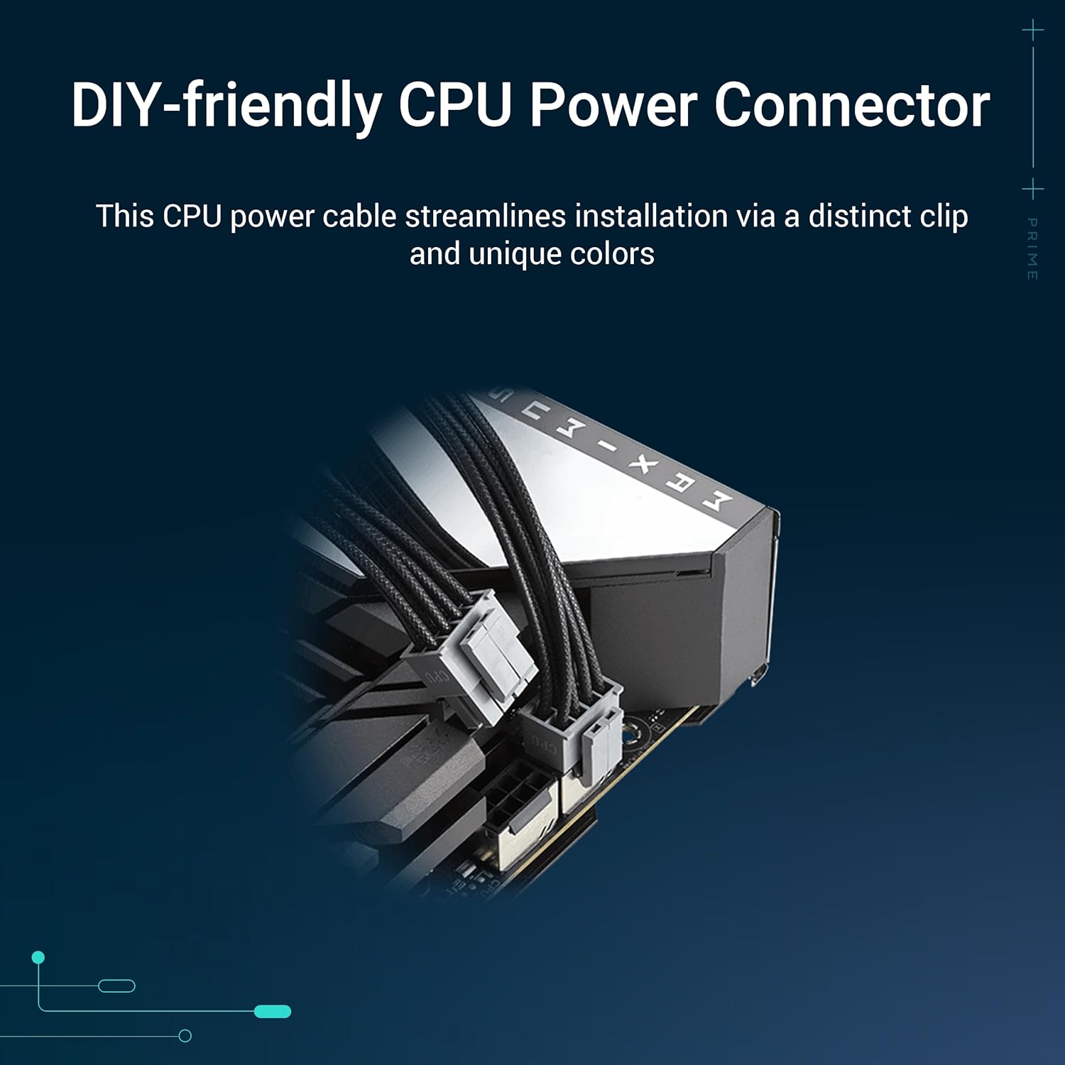ASUS Prime 650W Bronze (650W, 80+ Bronze Certified, Dual Ball Bearings, 135mm Fan, Etched cable, 6-y