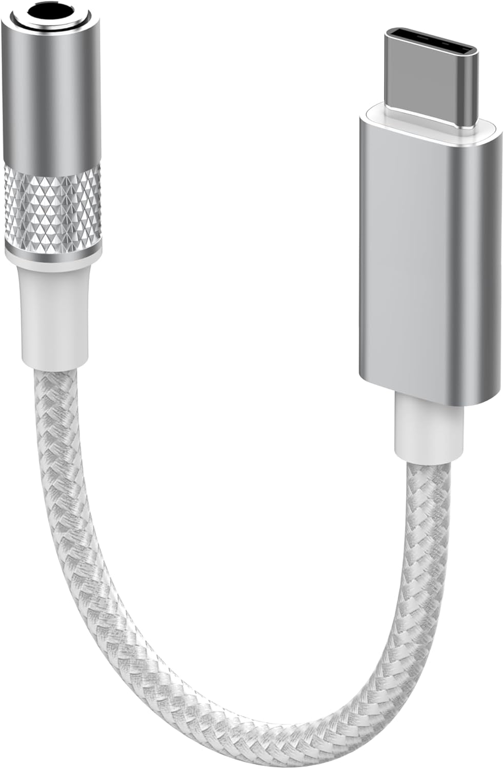 LDNIO Pure Sound Type-C to 3.5mm AUX Adapter 13cm USB-C to AUX Female Jack Audio Cable for Android,