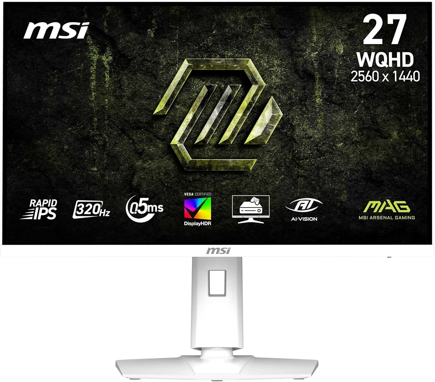 MSI MAG 274QRFW X32 Monitor 27 Inch IPS 2560x1440 320Hz 0.5ms White