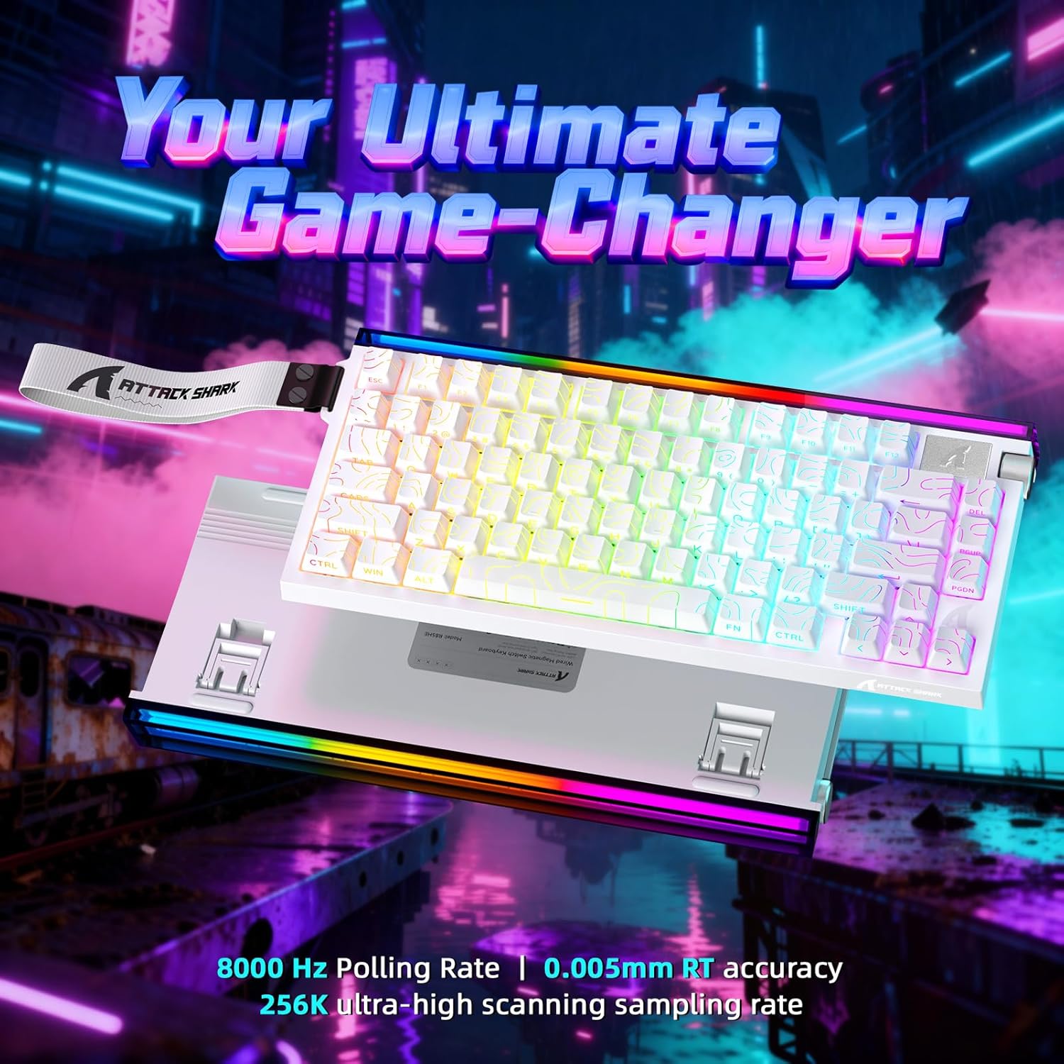 ATTACK SHARK R85 HE Wired 75% RGB Keyboard