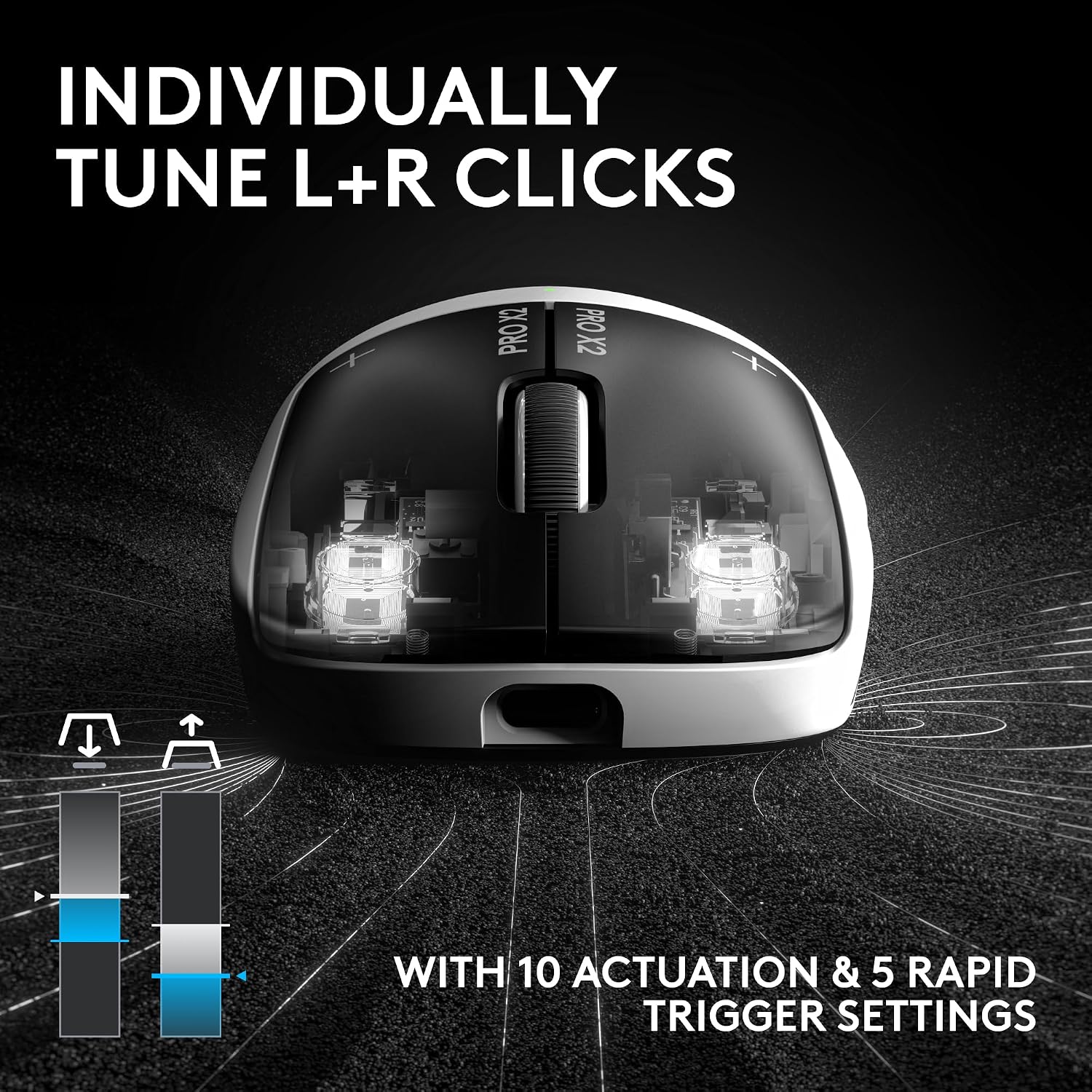 Logitech PRO X2 SUPERSTRIKE Wireless Gaming Mouse