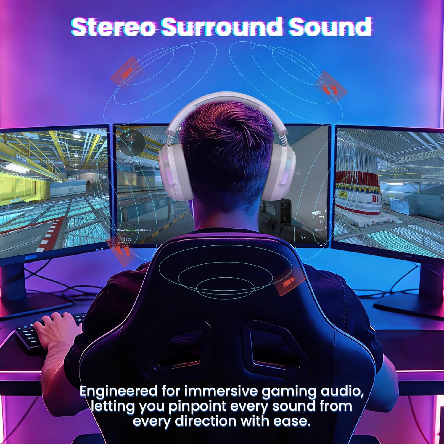 ATTACK SHARK G800 Wireless RGB Gaming Headset