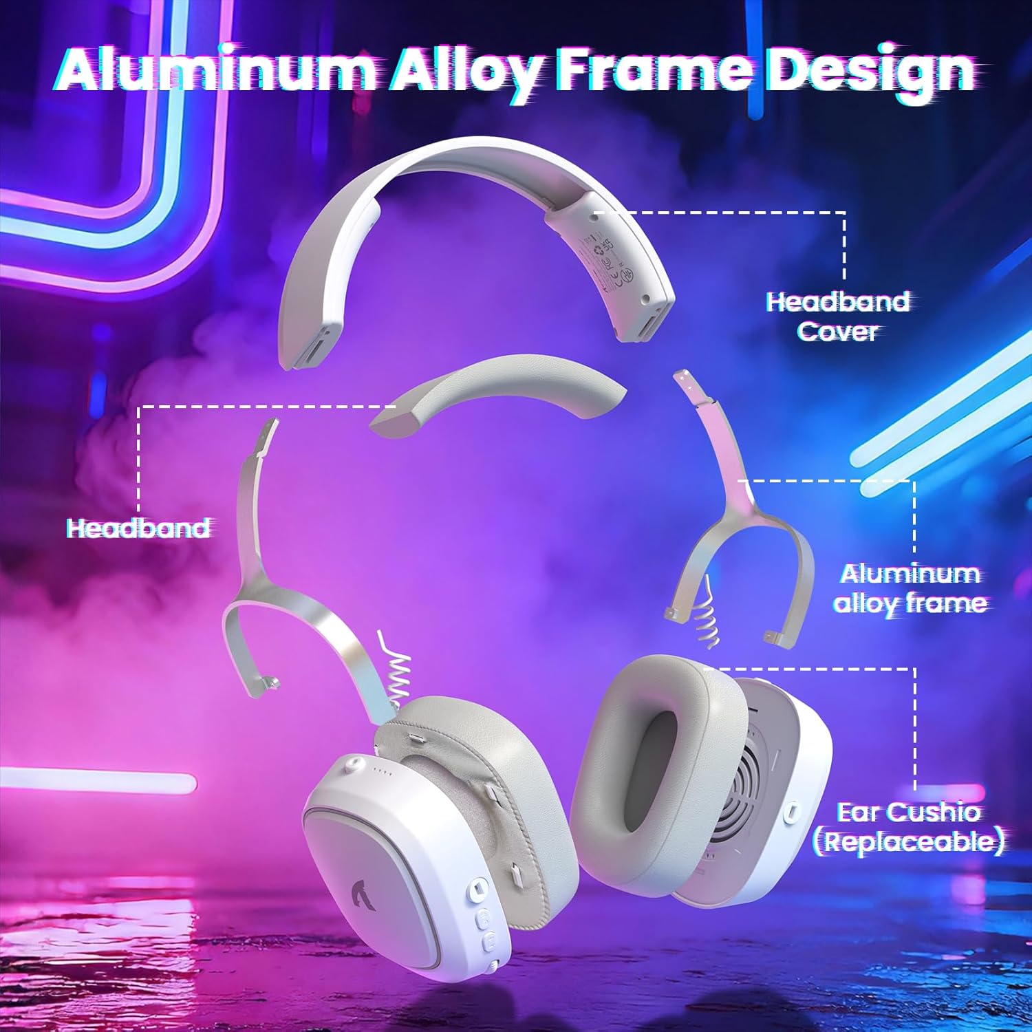ATTACK SHARK G800 Wireless RGB Gaming Headset
