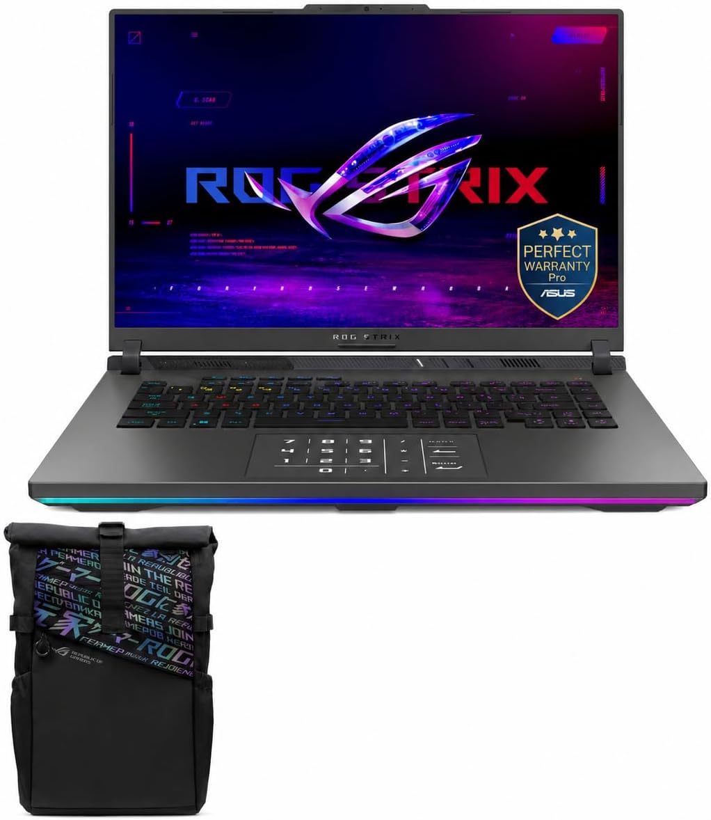 ASUS ROG Strix G16 G614PH-RV161W Gaming Laptop Ryzen 9 8940HX RTX 5050 8GB 16GB DDR5 5200Mhz 1TB SSD 16' FHD 165Hz Windows 11 Black