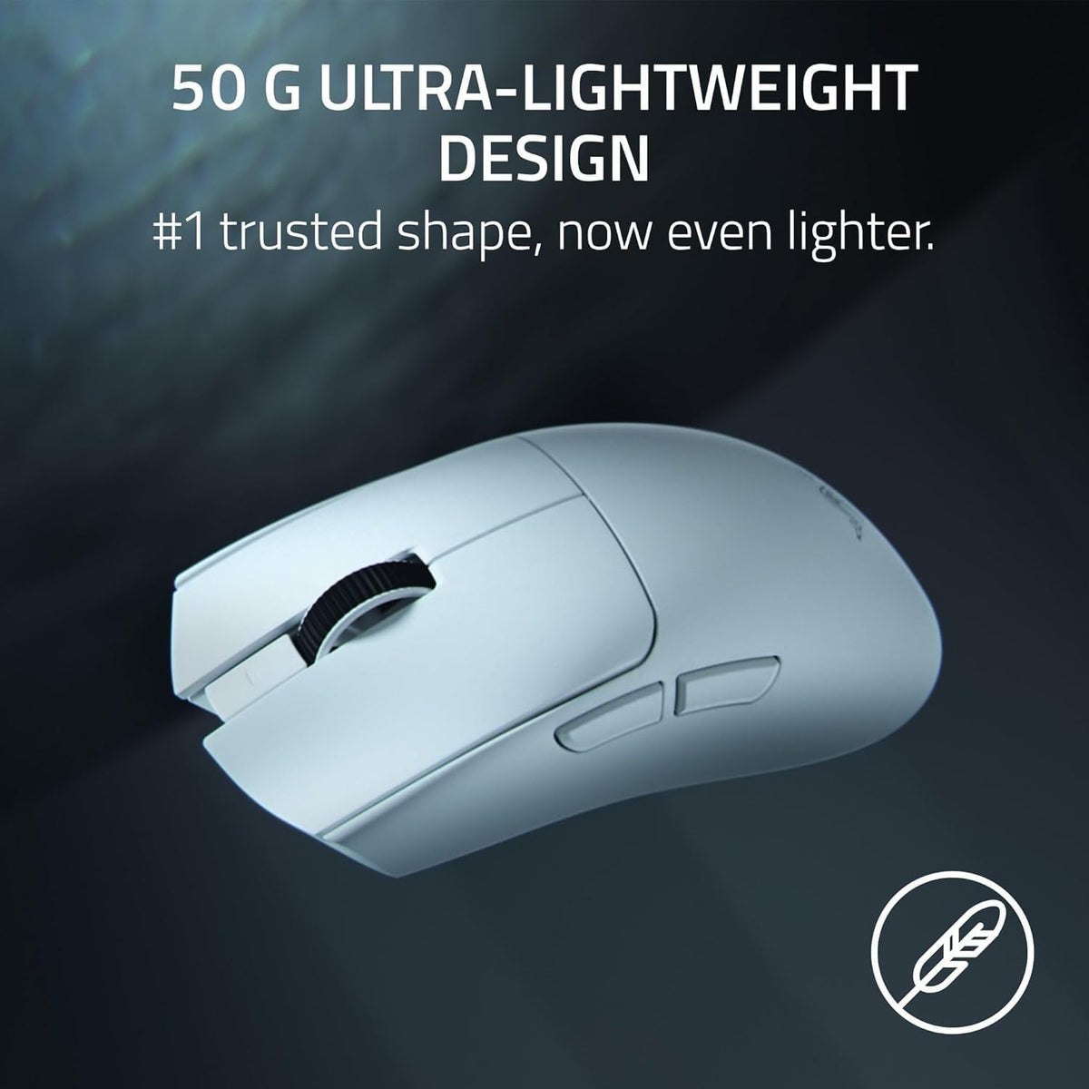 Razer Viper V4 Pro - Wireless Balanced E-Sports Gaming Mouse - Ultralight 50g - HyperSpeed Gen-2 up to 8 kHz Polling - Focus Pro 50K Sensor - Optical Scroll Wheel - PC/Mac White