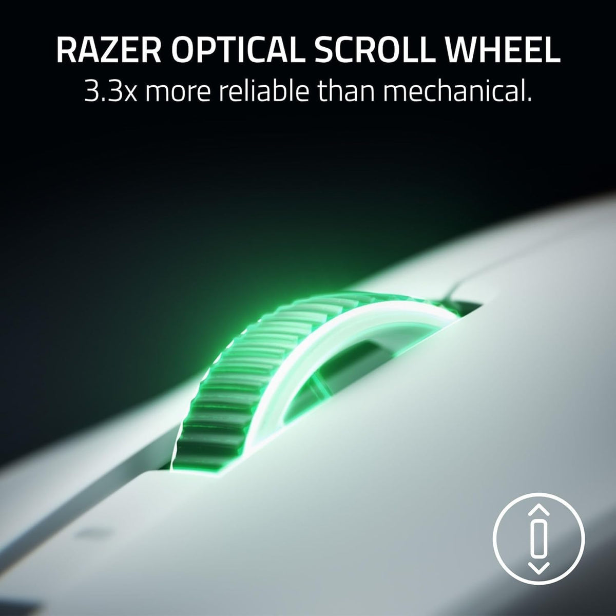 Razer Viper V4 Pro - Wireless Balanced E-Sports Gaming Mouse - Ultralight 50g - HyperSpeed Gen-2 up to 8 kHz Polling - Focus Pro 50K Sensor - Optical Scroll Wheel - PC/Mac White