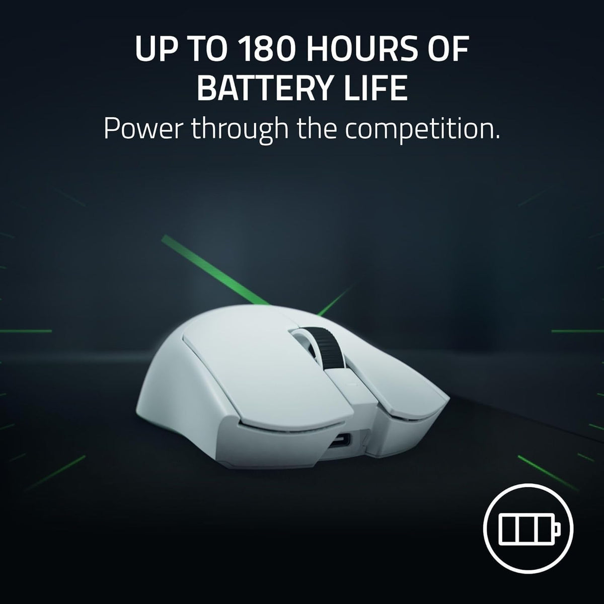 Razer Viper V4 Pro - Wireless Balanced E-Sports Gaming Mouse - Ultralight 50g - HyperSpeed Gen-2 up to 8 kHz Polling - Focus Pro 50K Sensor - Optical Scroll Wheel - PC/Mac White