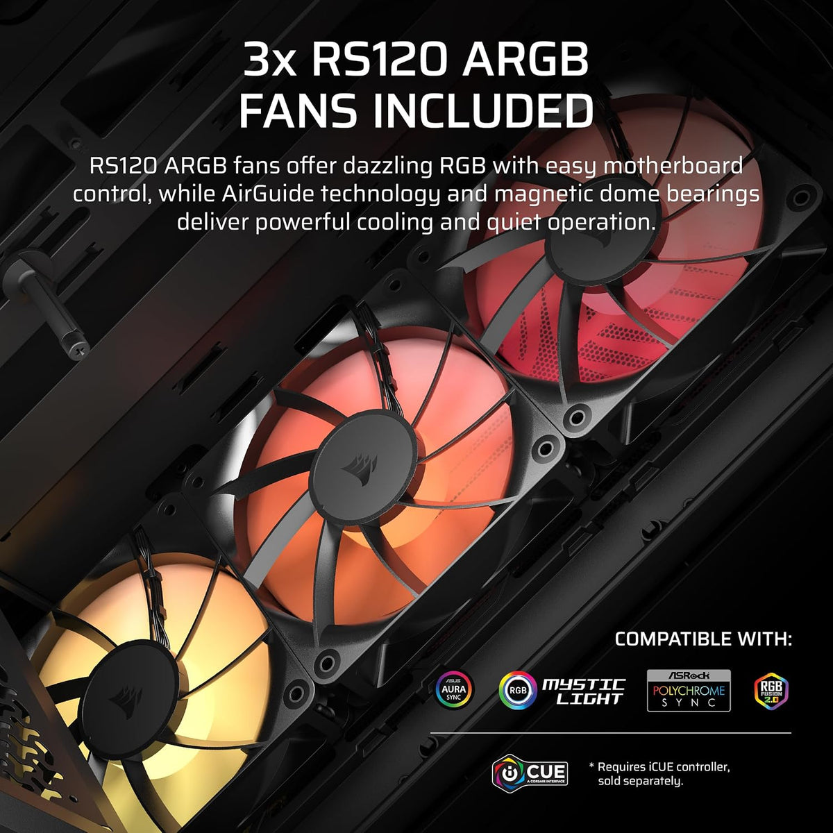 CORSAIR 3200D RS ARGB Mid-Tower Case