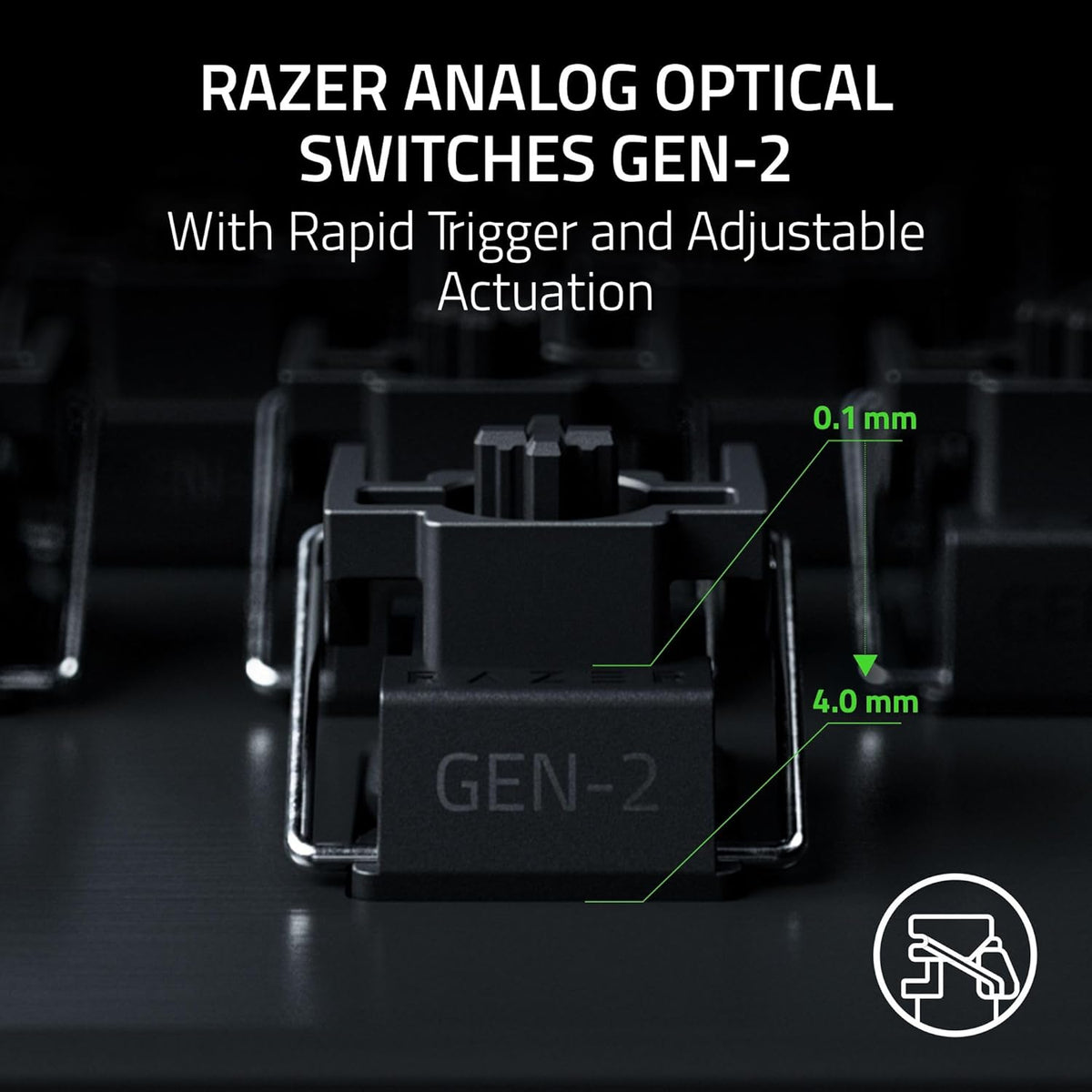 Razer Huntsman V3 Pro TKL 8KHz Esports Gaming Keyboard: Analog Optical Switches Gen 2-8000 Hz Polling Snap Tap - Rapid Trigger - Adjustable Actuation - Media Controls - Niko Edition