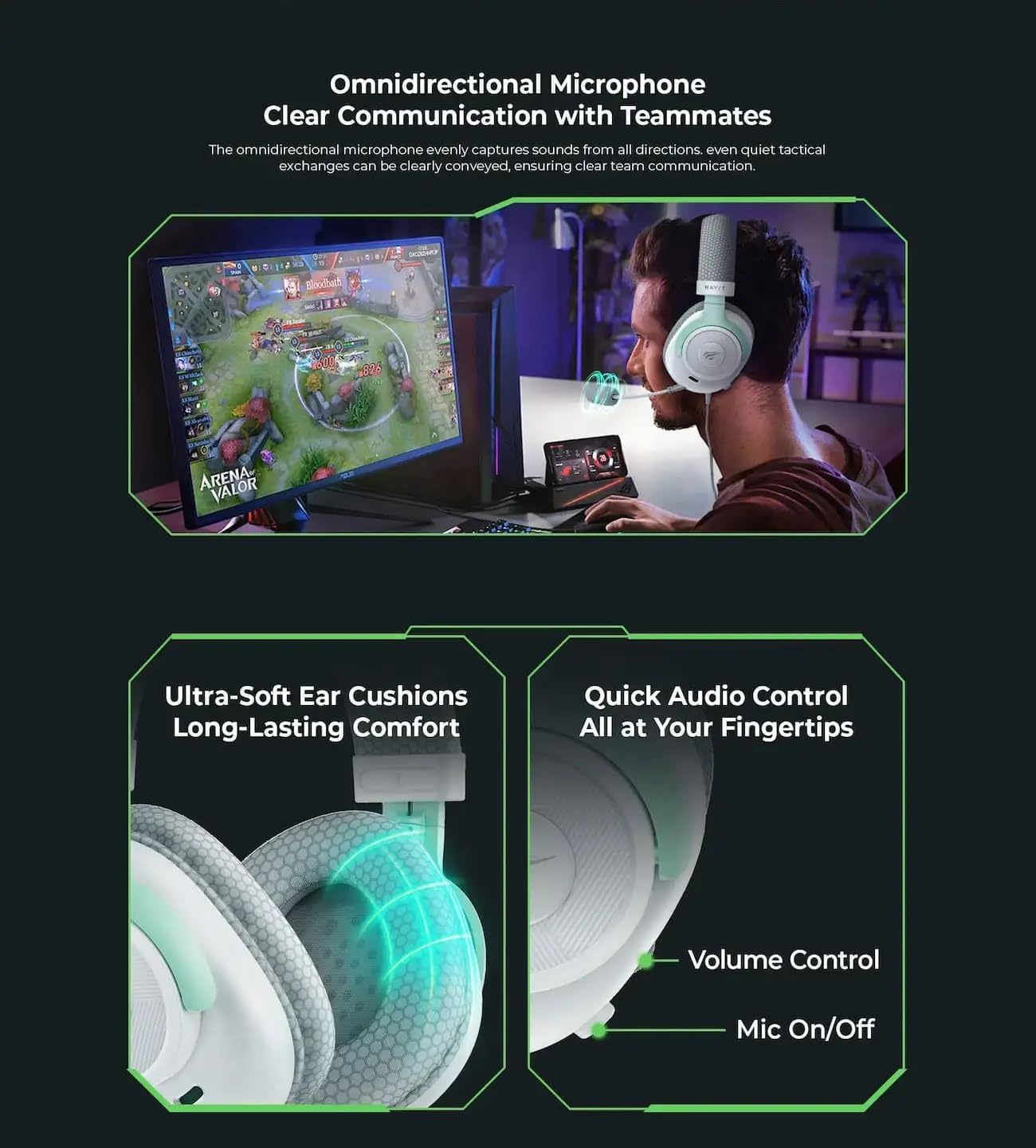 Havit Gamenote H2230E Wired Gaming Headset