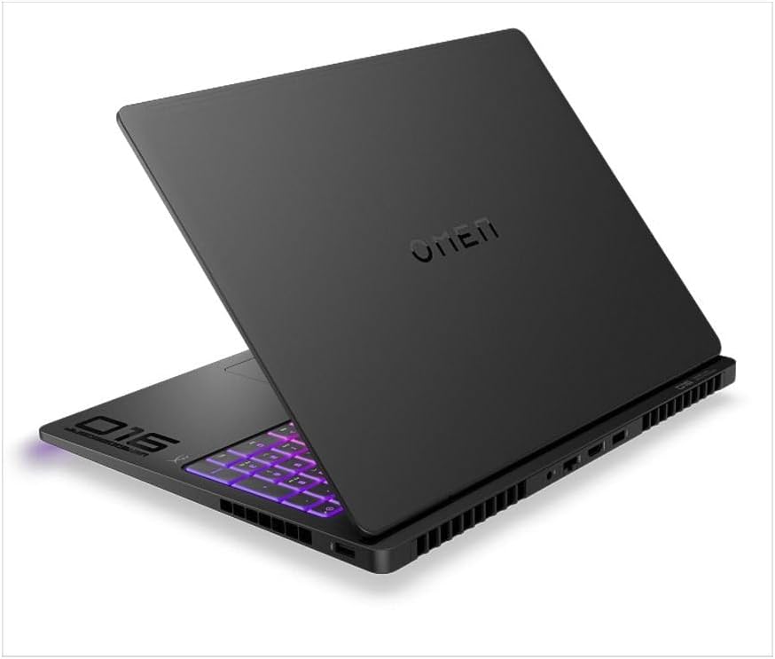 HP OMEN MAX 16-ak0007ne Gaming Laptop with Ryzen AI 7 350 16GB DDR5 RTX 5060 512GB SSD 16″ 2K 165Hz Windows 11 Home Shadow Black