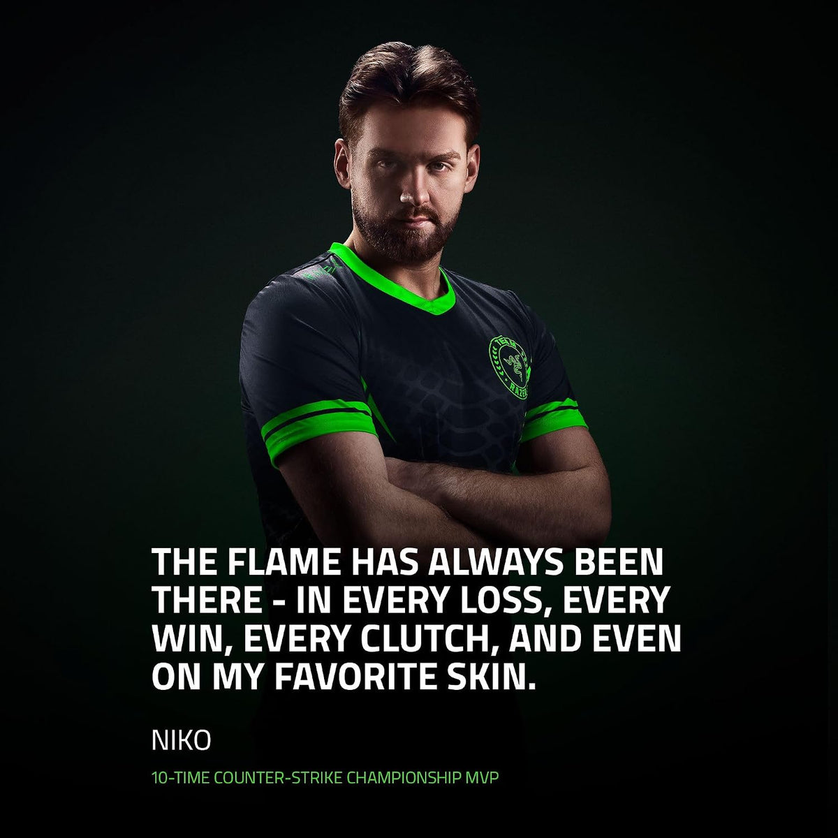 Razer Gigantus V2 NiKo Edition - soft e-sports gaming mouse pad - soft GlideCore foam - specially woven surface for greater control - rollable - 500 mm x 480 mm NiKo