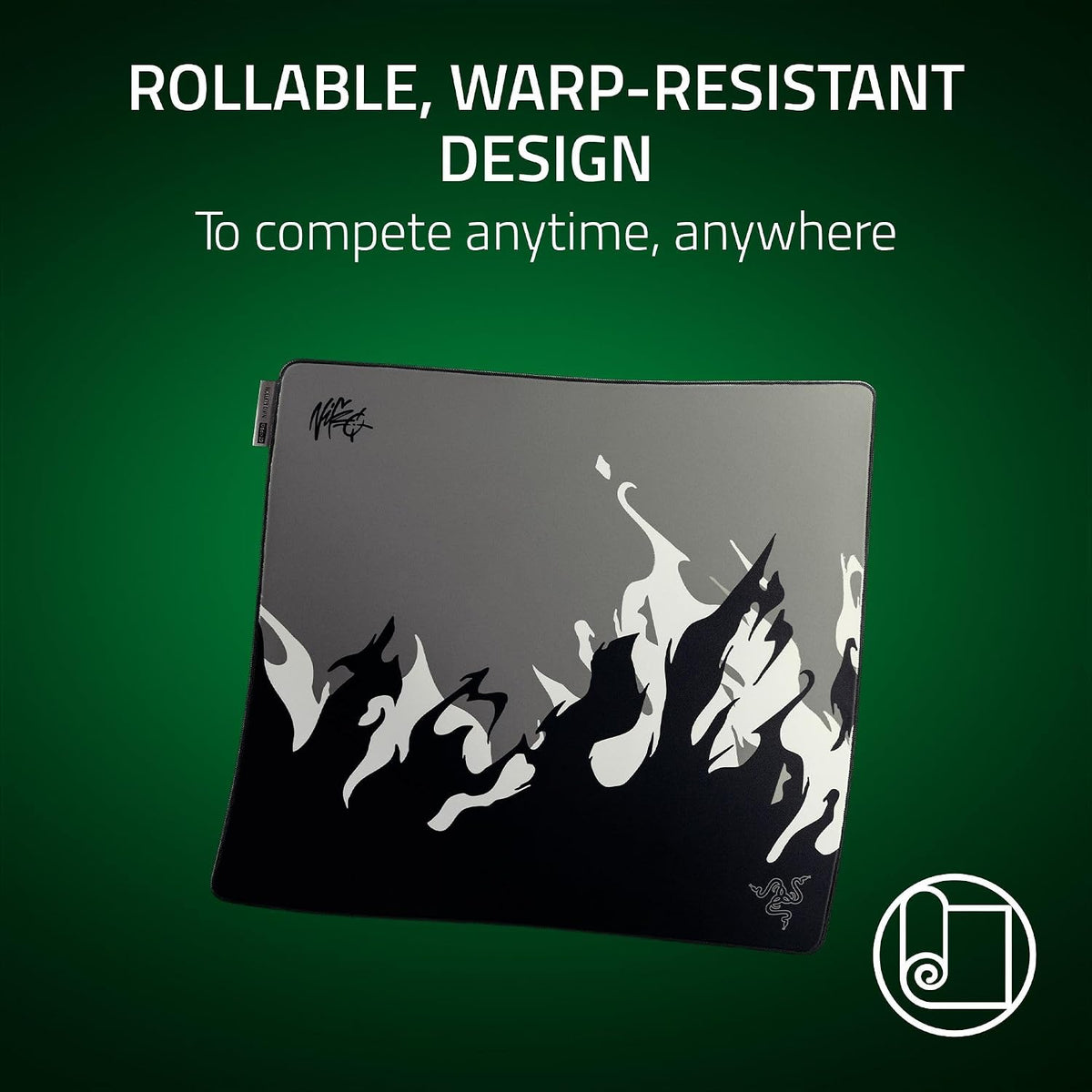 Razer Gigantus V2 NiKo Edition - soft e-sports gaming mouse pad - soft GlideCore foam - specially woven surface for greater control - rollable - 500 mm x 480 mm NiKo