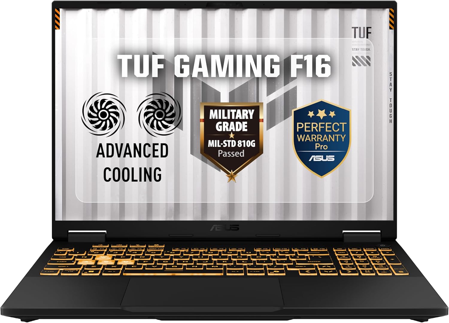 ASUS TUF Gaming F16 FX608JMR-RV057W 16 Inch FHD Plus 144Hz Gaming Laptop Intel Core i7 14650HX 16GB DDR5 512GB NVMe SSD NVIDIA GeForce RTX 5060 8GB GDDR7 Windows 11 Home 1 Year Warranty