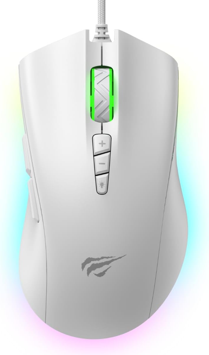 Havit MS1040 V1 RGB Gaming Mouse - White