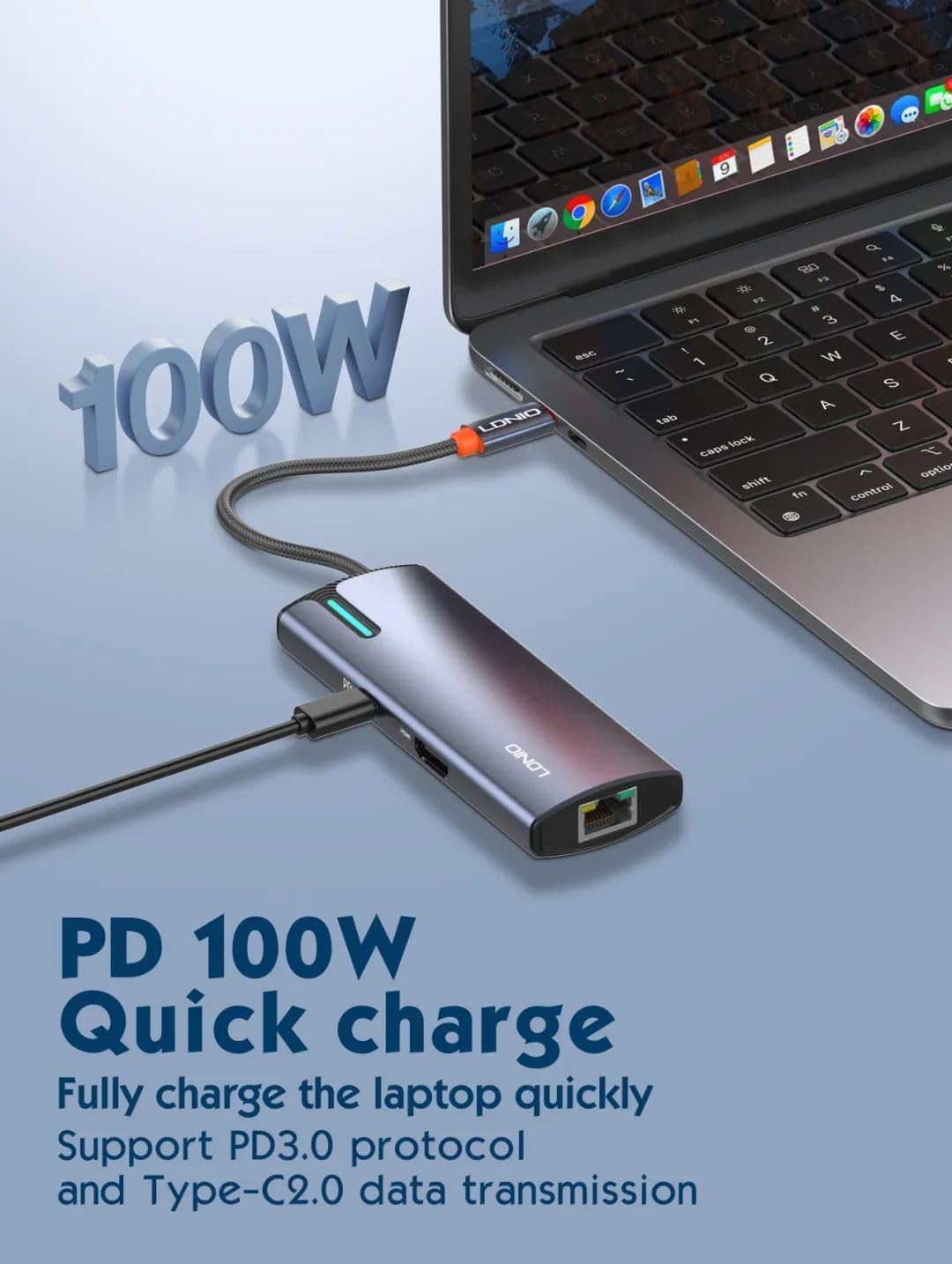 LDNIO 6-in-1 USB-C Docking Station HUB