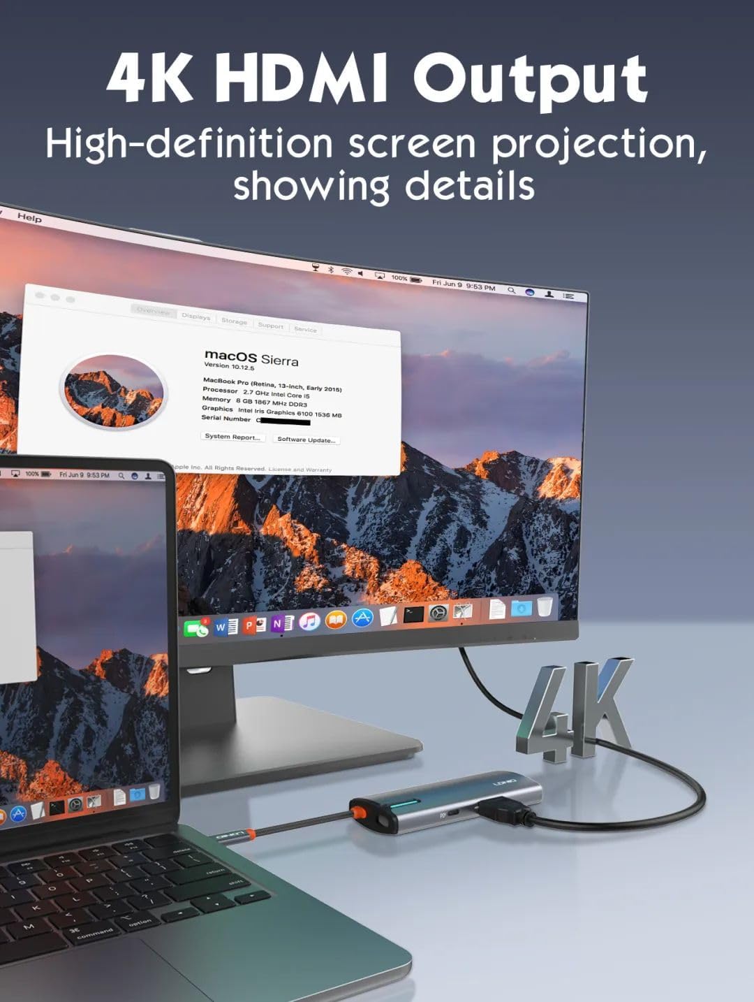 LDNIO 6-in-1 USB-C Docking Station HUB